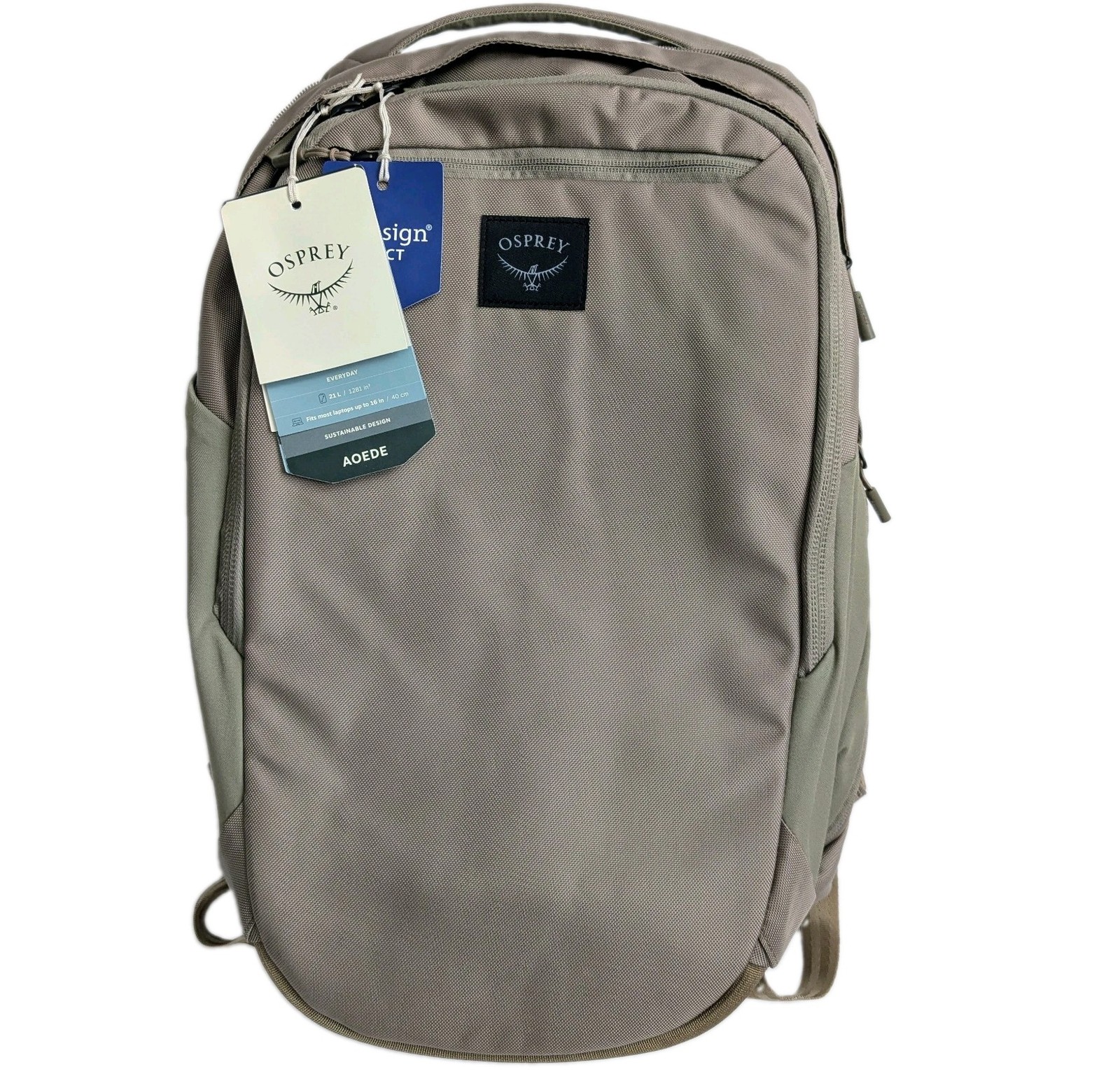 NWT New OSPREY Aoede Airspeed Tan Concrete Laptop Backpack BAG 10005570