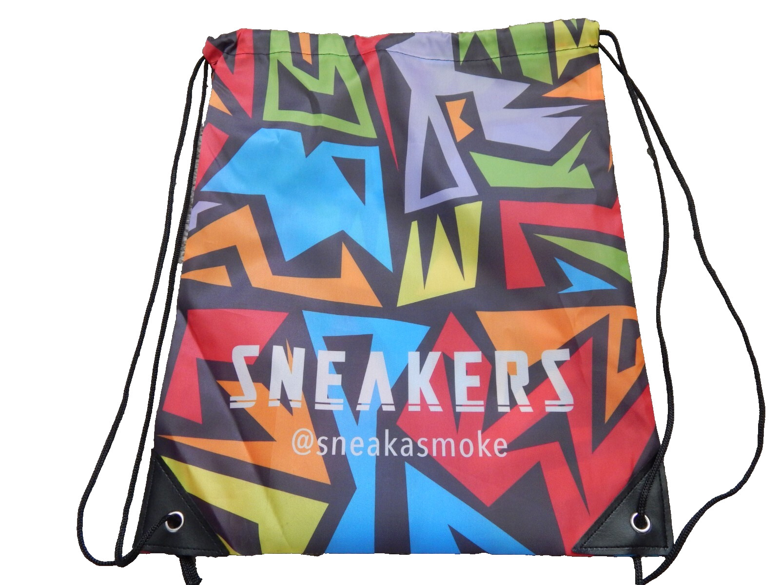 SNEAKERS SNEAK A SMOKE PRIDE RAINBOW DRAWSTRING BAG BACKPACK ECO FRIENDLY NEW