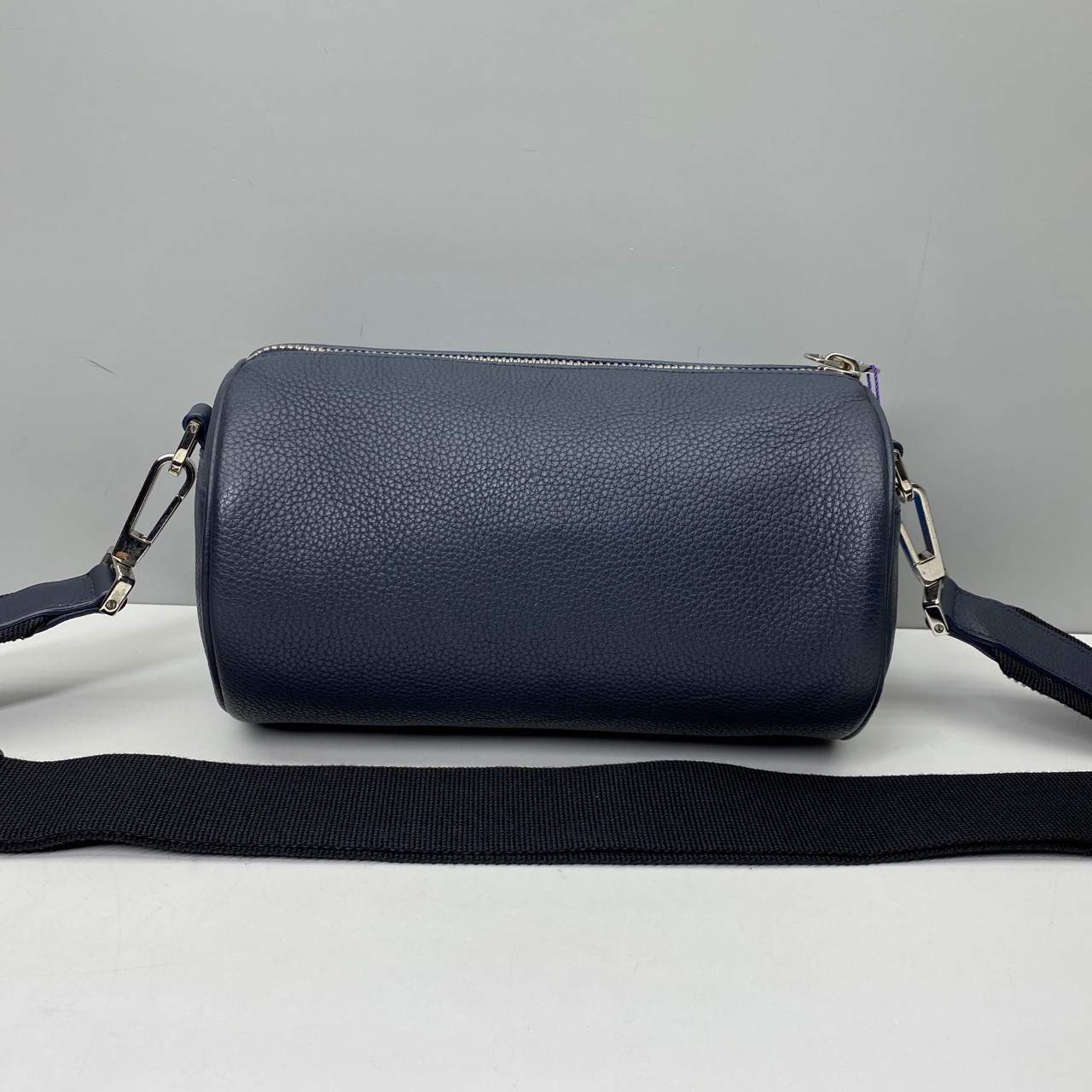 Dior Pre-Owned Authentic Atelier Navy Leather Crossbody Bag Free Shipping20x12cm