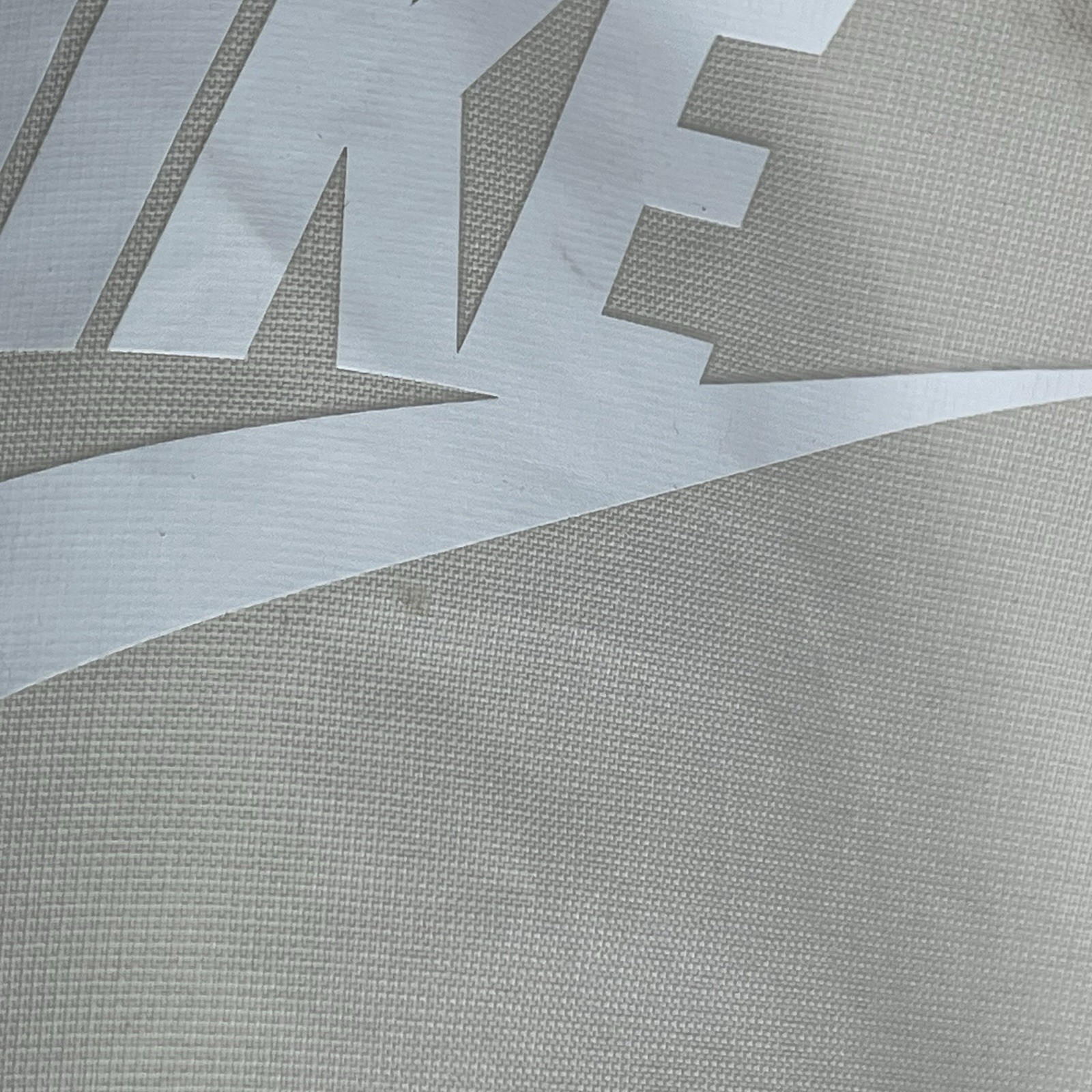 NIKE Heritage Drawstring Unisex Bag Backpack Sackpack Gym, Side Zipper Ivory