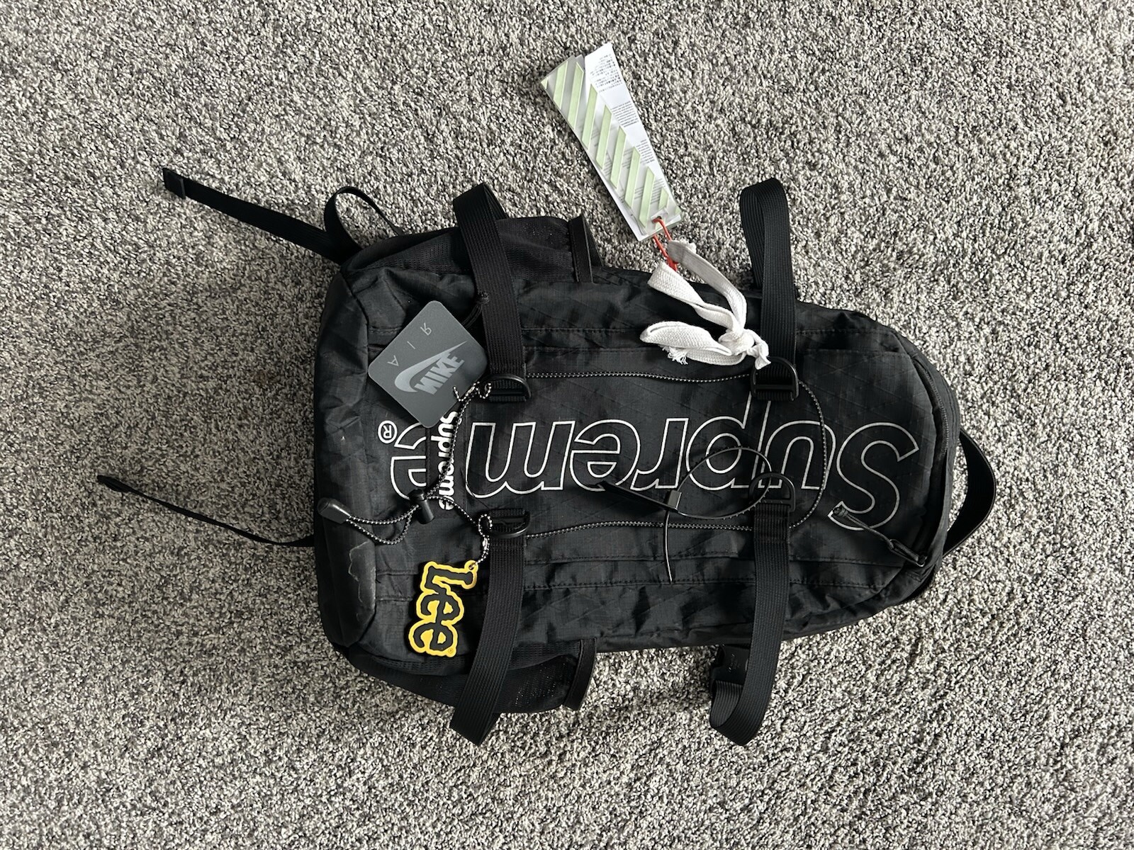 SUPREME Black Backpack SS22