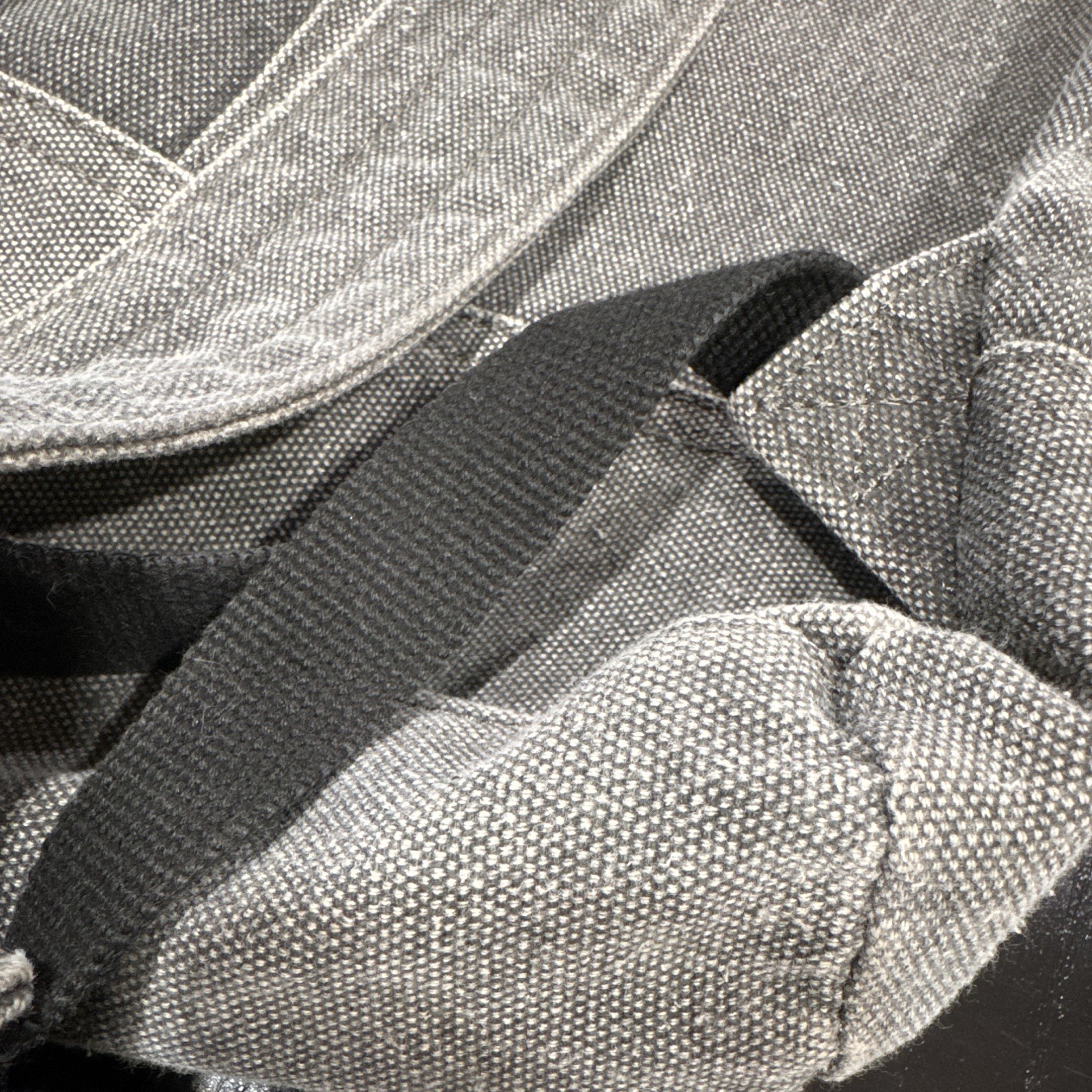 Chaps Gray Laptop Backpack Buckle Flap Drawstring Closure Lined Inner Pockets