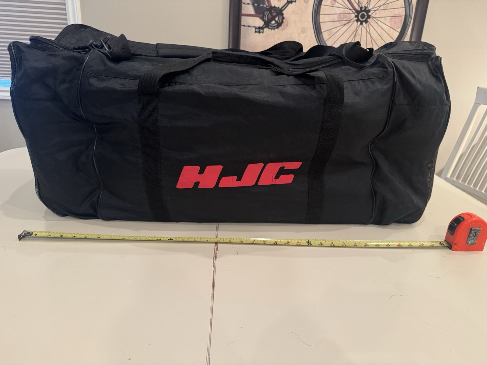 Vintage HJC Snowmobile Duffle Bag 36” Long Racing Gear Travel Tote Luggage Large