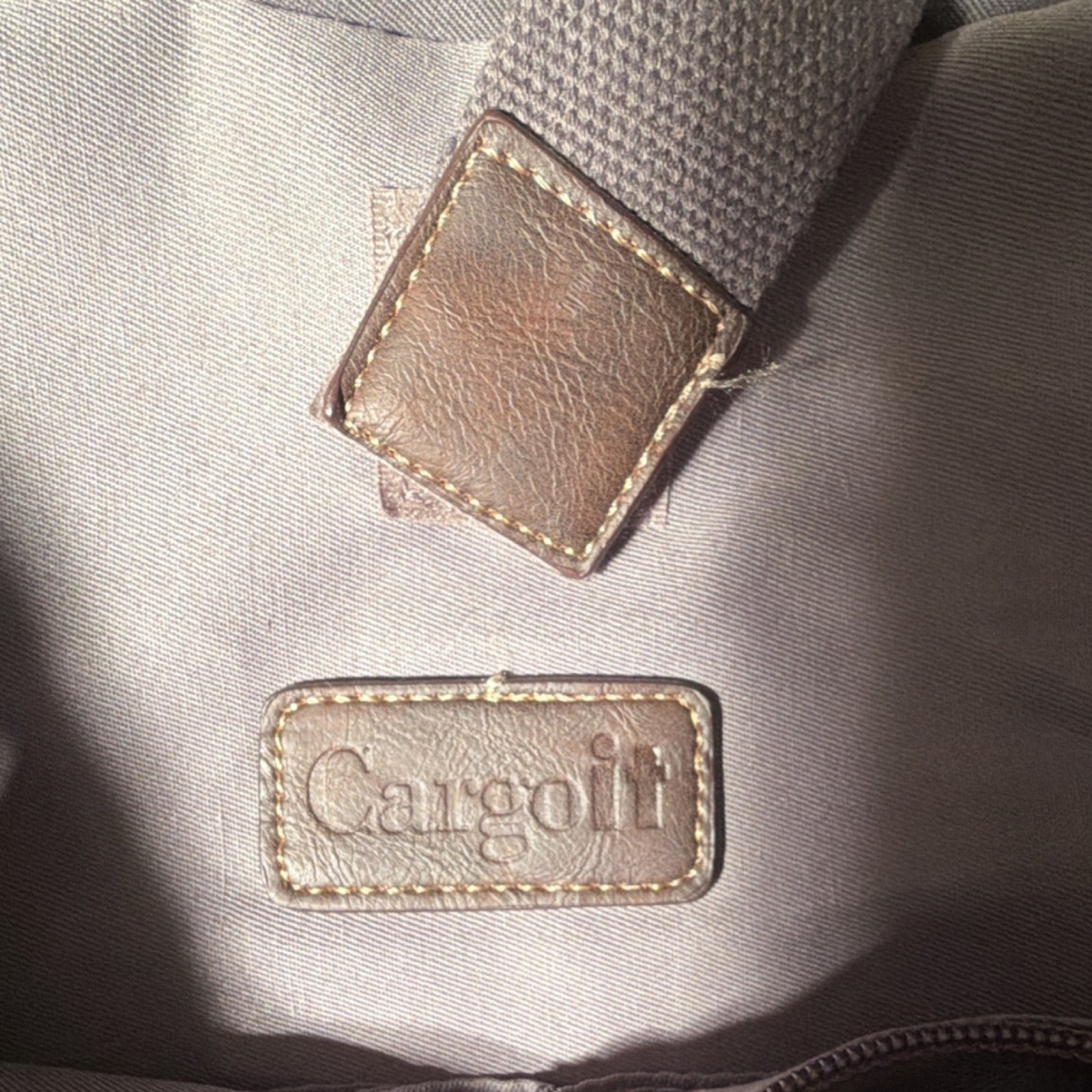 Cargoli Brown Backpack Buckle Magnetic Closure Adjustable Strap Outer Pockets
