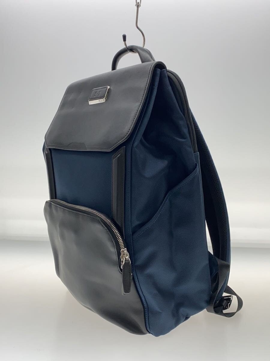 TUMI Backpack Nylon Navy Plain 13cm gusset 43cm height 29cm width
