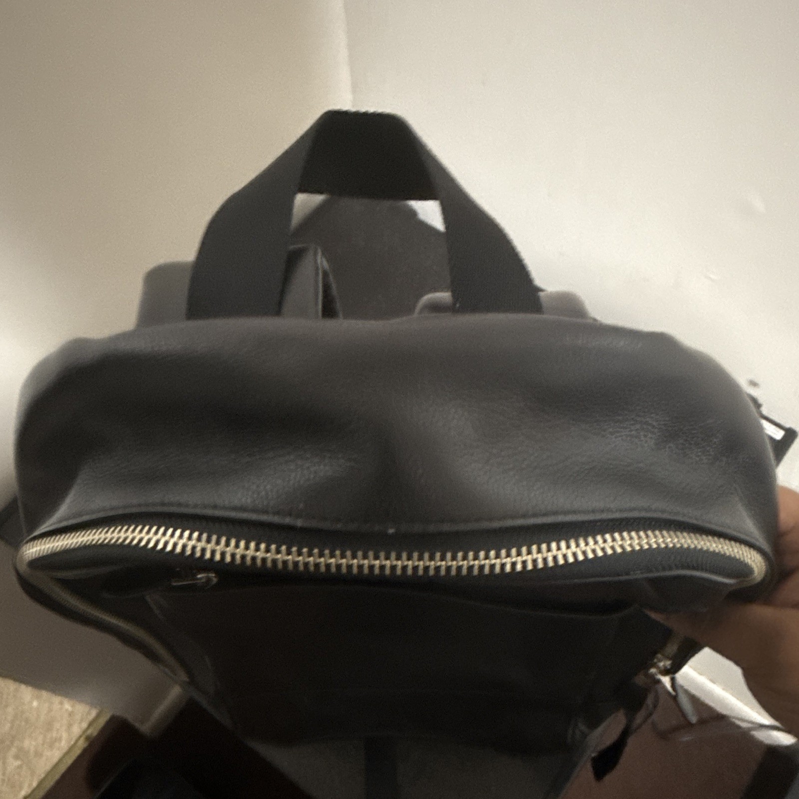 Coach Black Backpack Zip Closure Top Handle Adjustable Straps Pockets Men