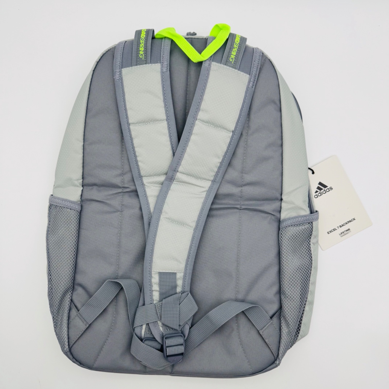 Adidas Excel 7 Backpack 16in with Laptop Storage Bottle Storage Durable Grey NEW