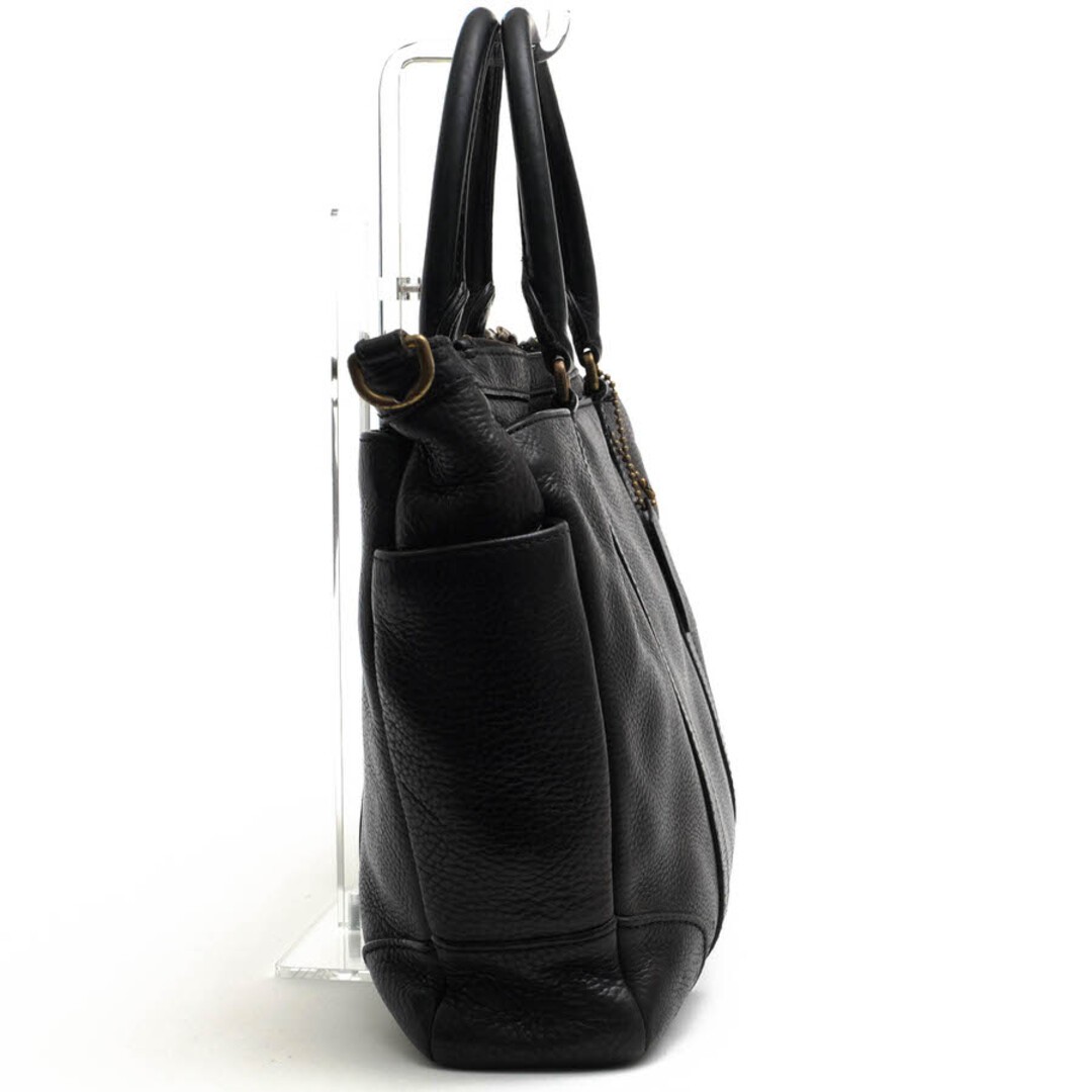 COACH Bleecker Metropolitan Pebble Leather Bag 71067 Black 40cm/15.7in