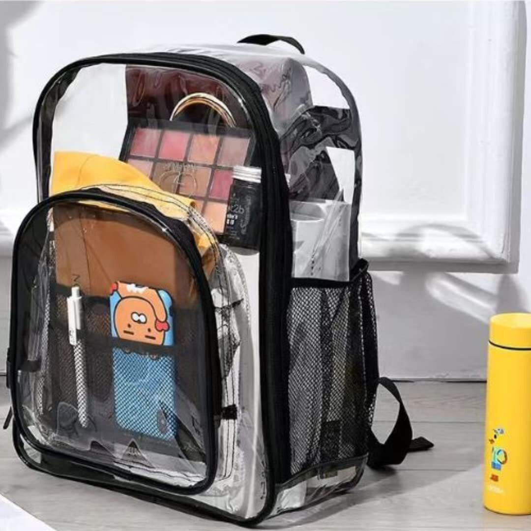 Clear Backpack | Heavy Duty PVC Transparent Backpack | Waterproof |