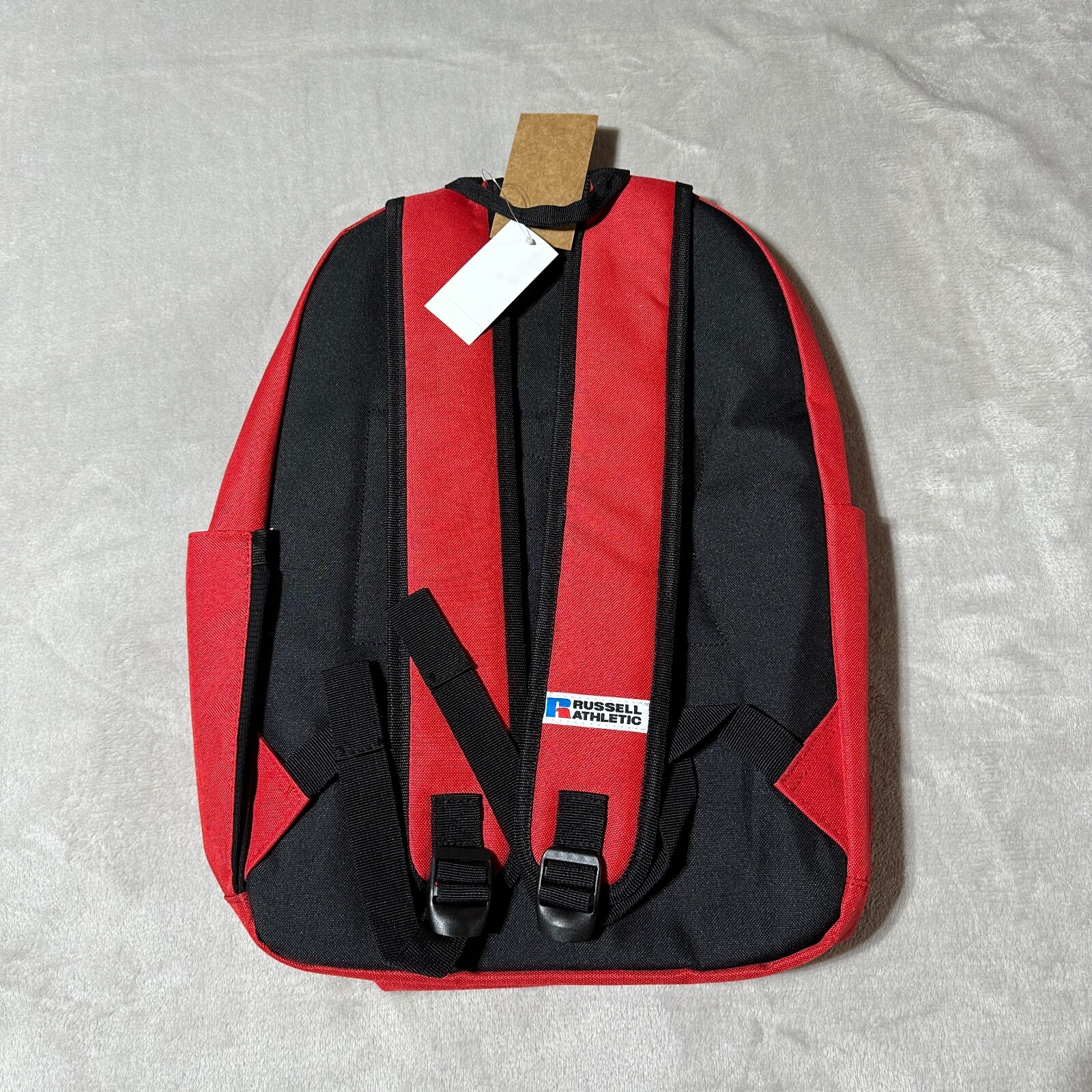 Russell Athletic Since 1902 Classic Backpack Travel Gym Bag Red Black Free Ship