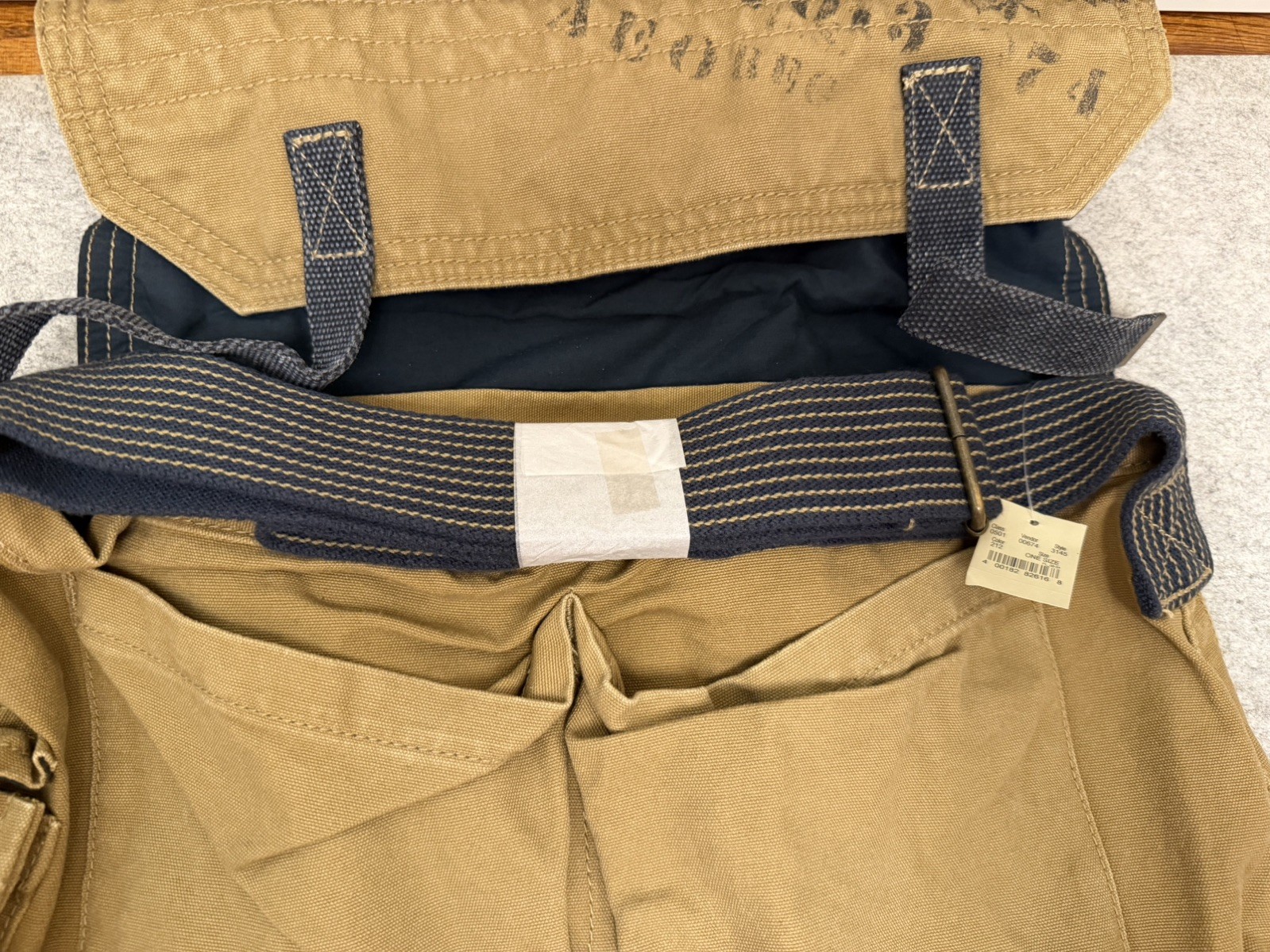 American Eagle Outfitters Y2K Canvas Messenger Bag Army Khaki Vintage Utility