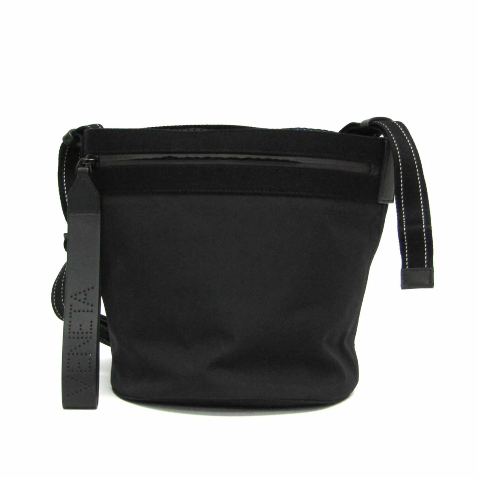 Bottega Veneta Bucket Messenger Bag Nylon Shoulder Black Used