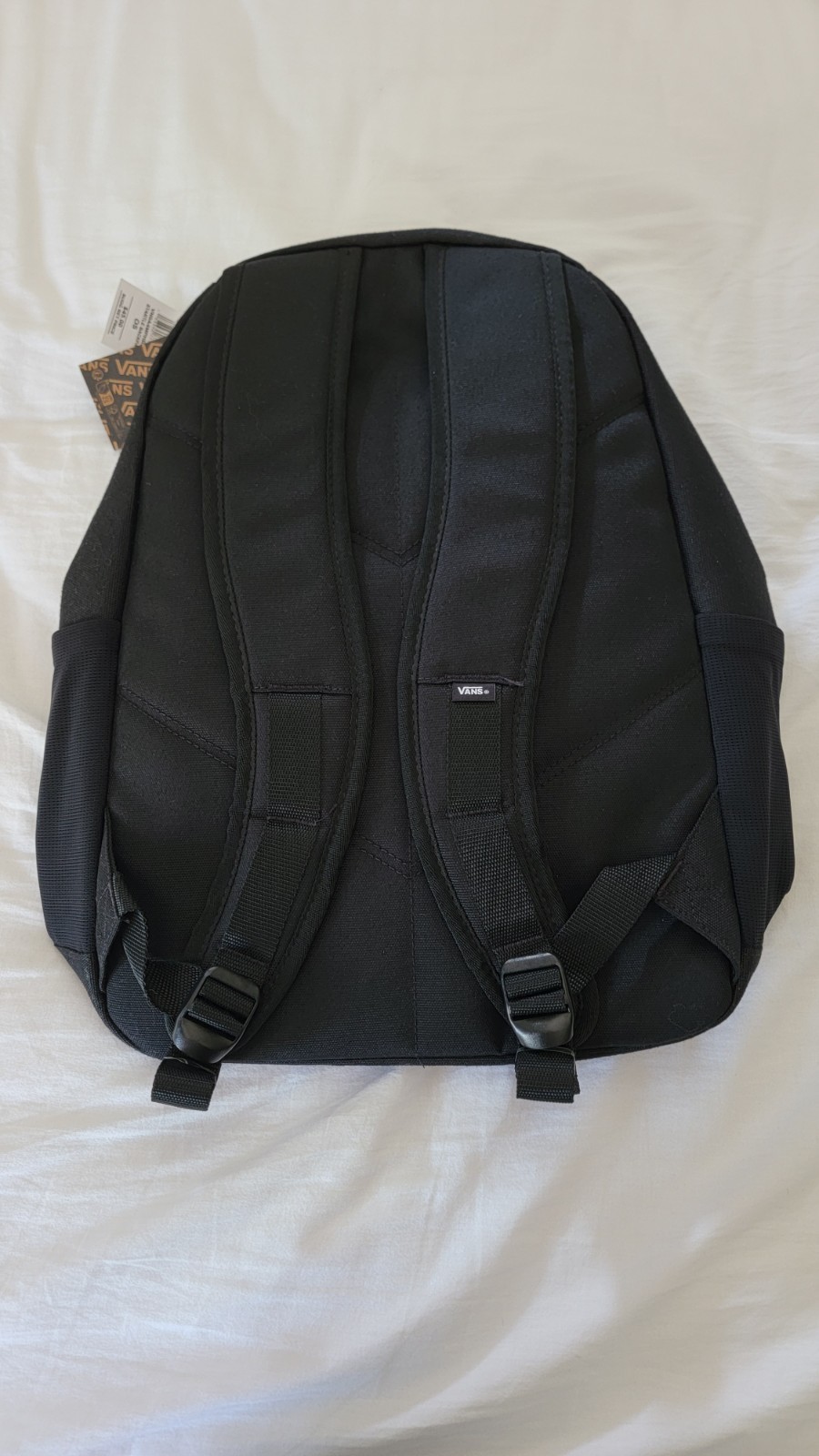 VANS Startle Backpack Black OS Zip Closure Adjustable Straps Inner/Outer Pockets