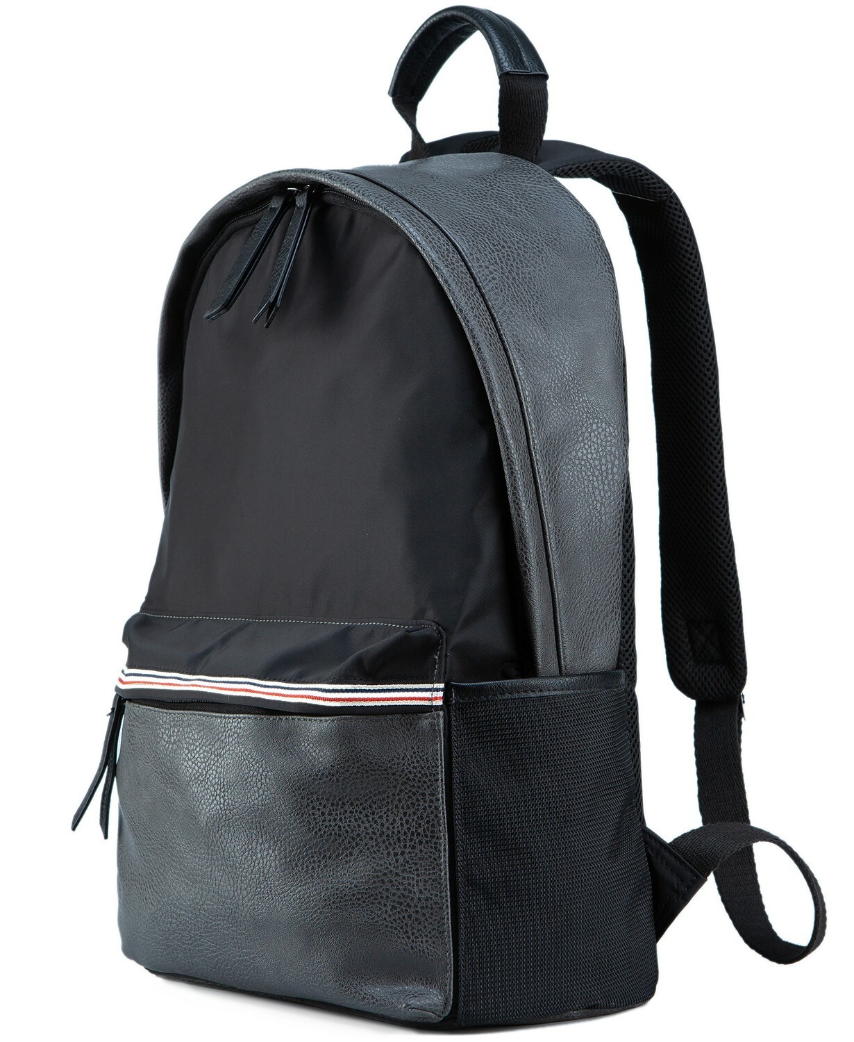 $70 PX Men’s Colorblocked Faux Leather 15″ Laptop Backpack 11.8″ x 5.7″ x 16.9″