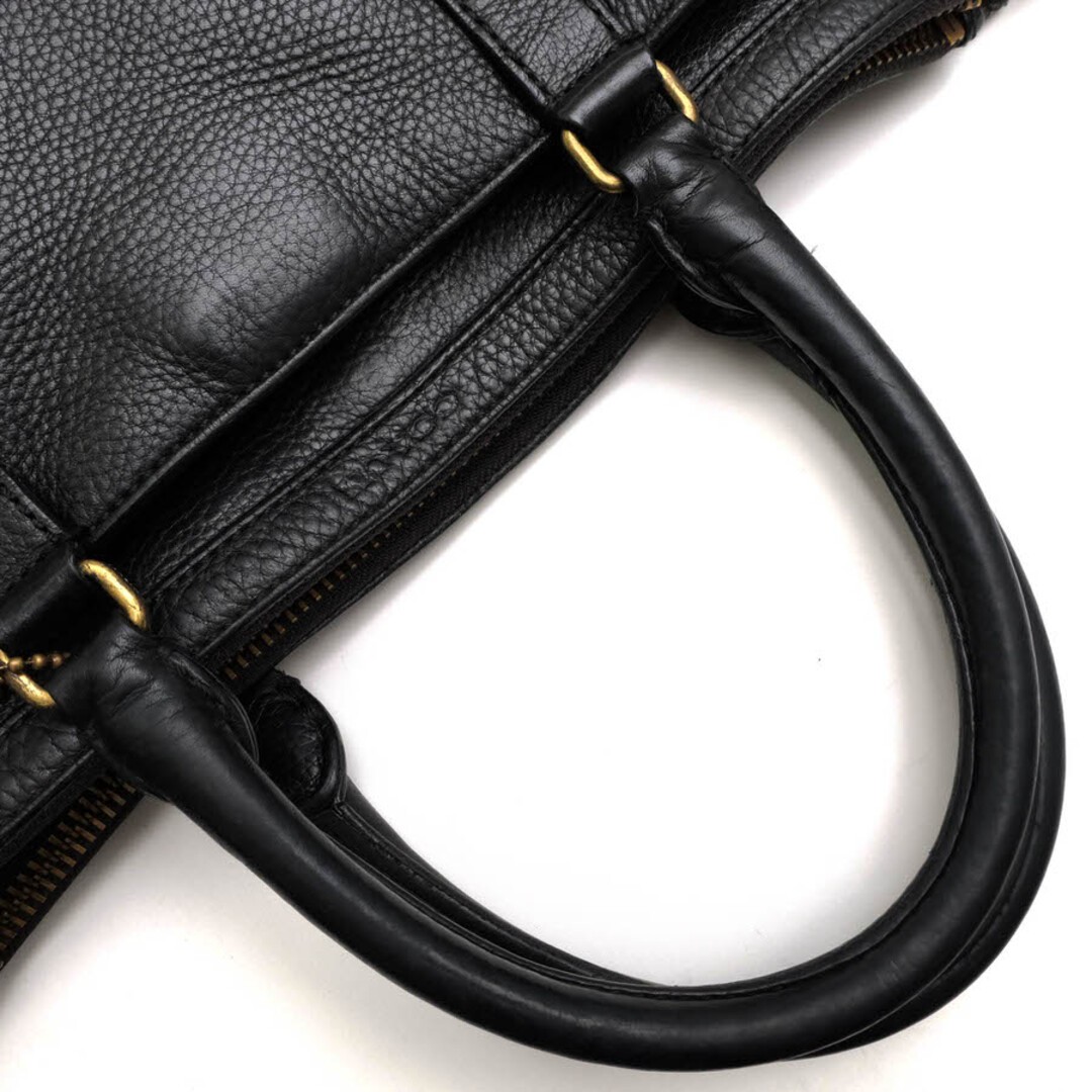 COACH Bleecker Metropolitan Pebble Leather Bag 71067 Black 40cm/15.7in
