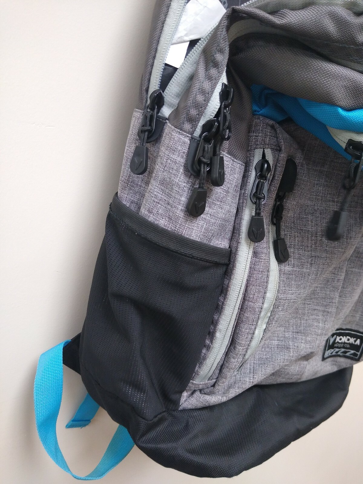 Bondka 19.5″ Eolus Backpack Grey/blue/black, Laptop Bag, School Bag, adjustab