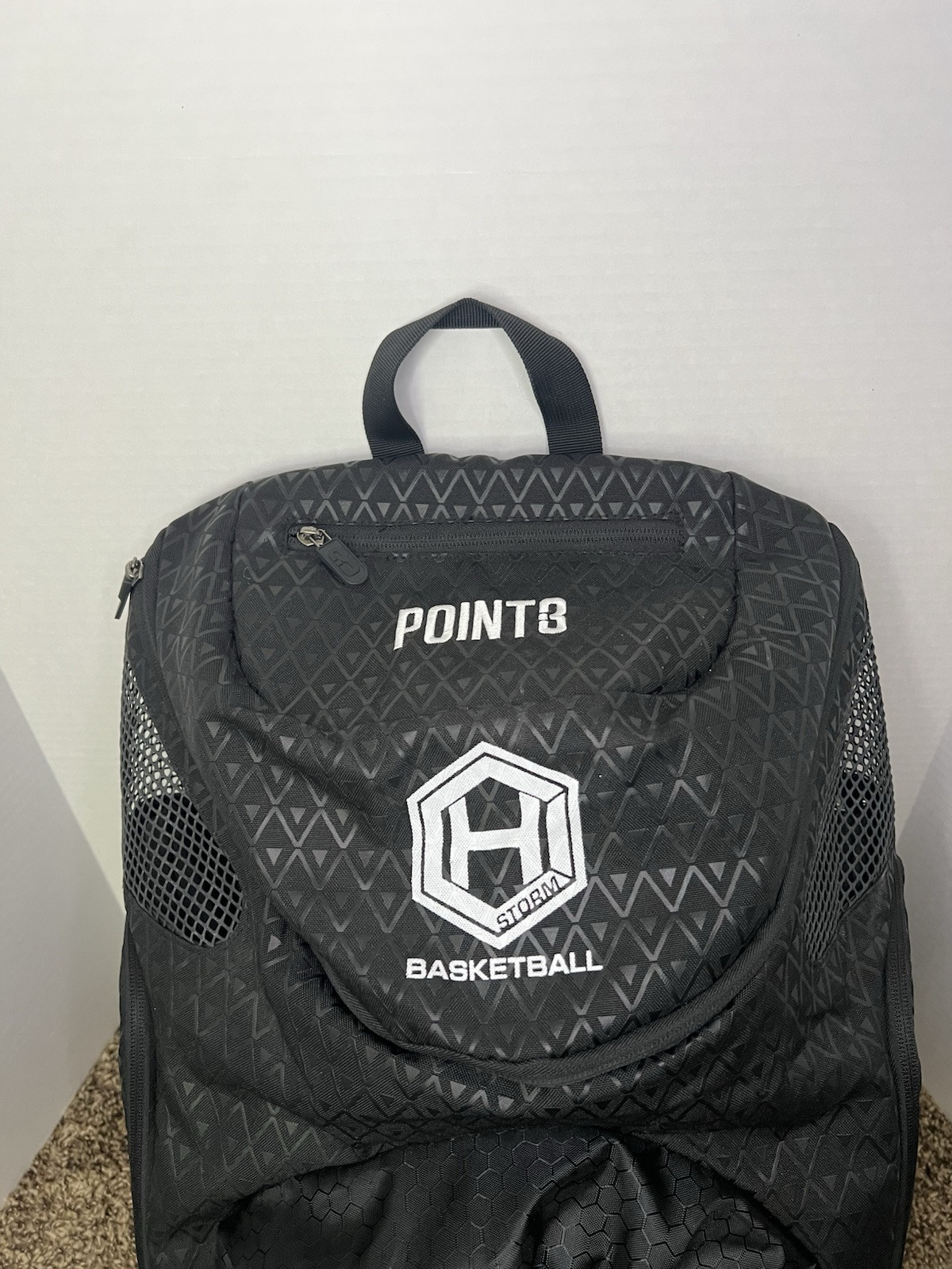 Point3 Basketball Backpack Black Large Sports Equipment Gear Ball Bag