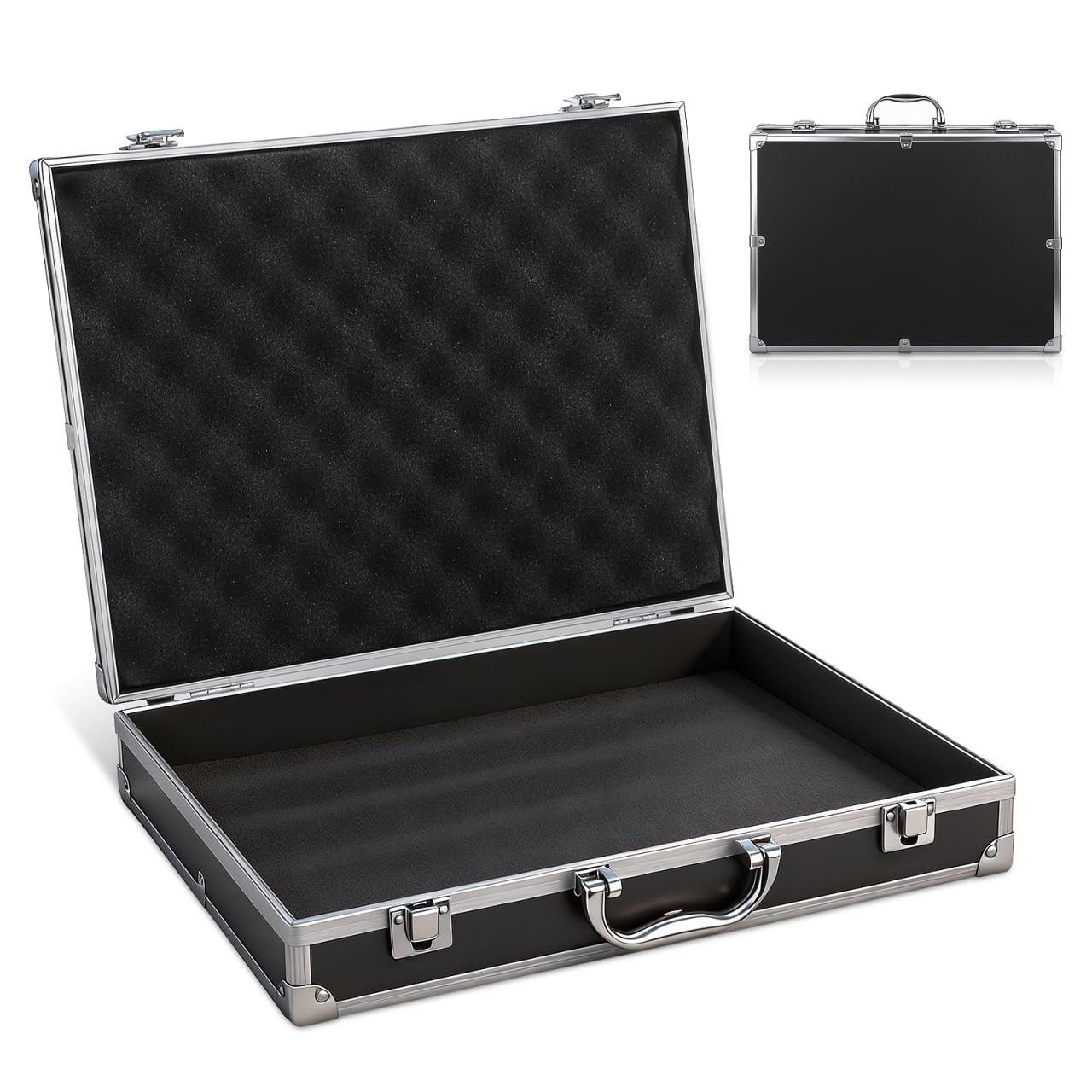 ERINGOGO Aluminum Briefcase – 11 Inch Hard Laptop Briefcases with Lock, Multifun