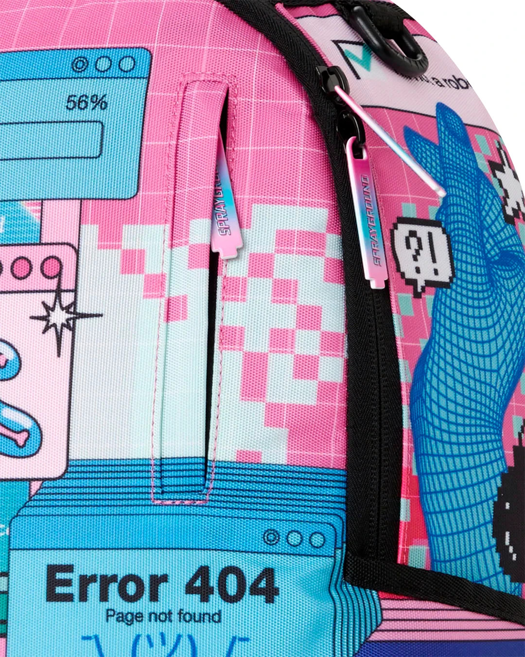 Sprayground Y2K Shark Backpack🔥New Black/Pink Bookbag Large School Bag