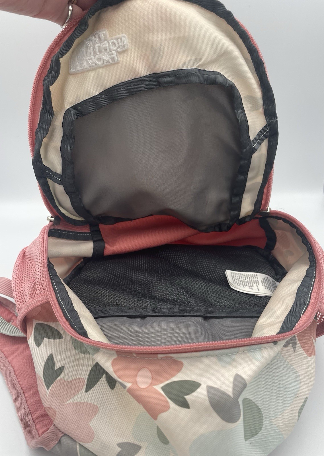 The North Face Sprout Backpack Multi Pink Gray Floral Purse Handbag Kids Travel