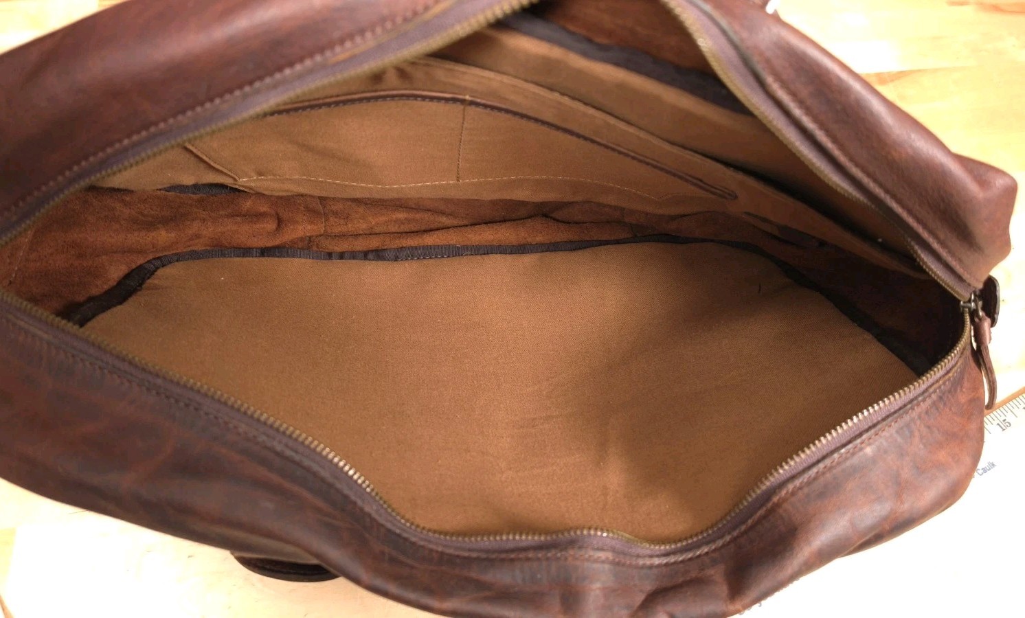 Buffalo Jackson Trading Co. Walker Leather Duffle Bag Vintage Oak