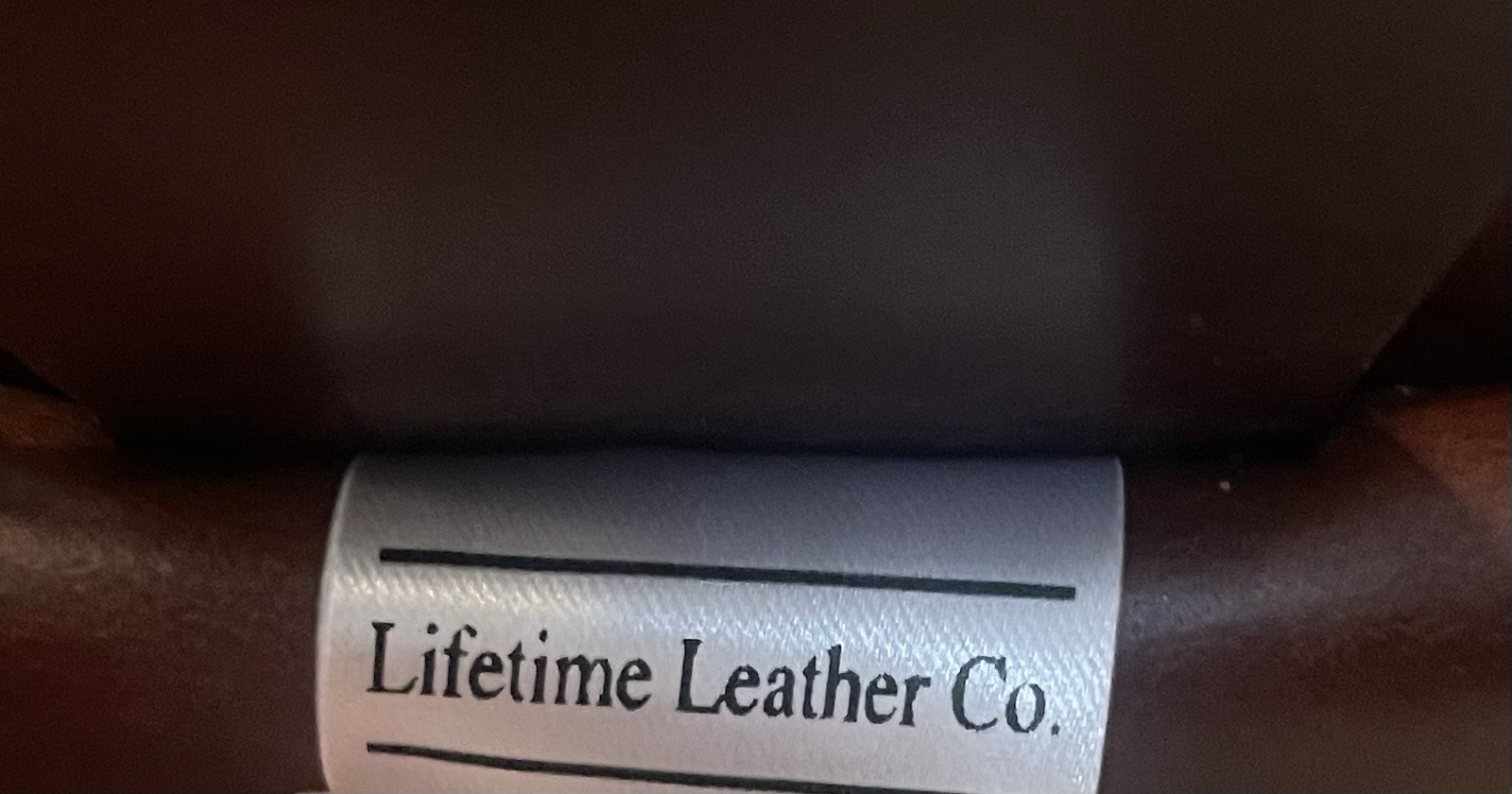 Lifetime Leather Co. Brown Zip Dopp Kit Toiletry Bag- WRC Monogram