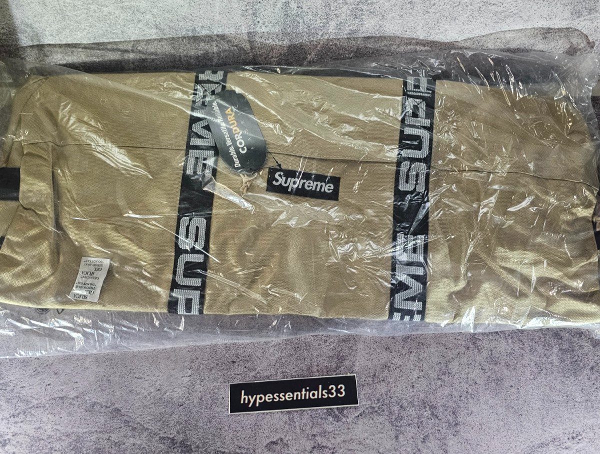 Supreme Large Duffle Bag SS18 Tan Cordura Bag Brand New with Tags. In Hand