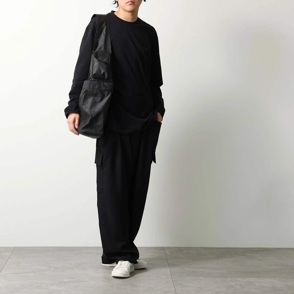 Y-3 (Yohji Yamamoto) Newspaper L Shoulder Bag Men’s Water-Repellent Tote Bag