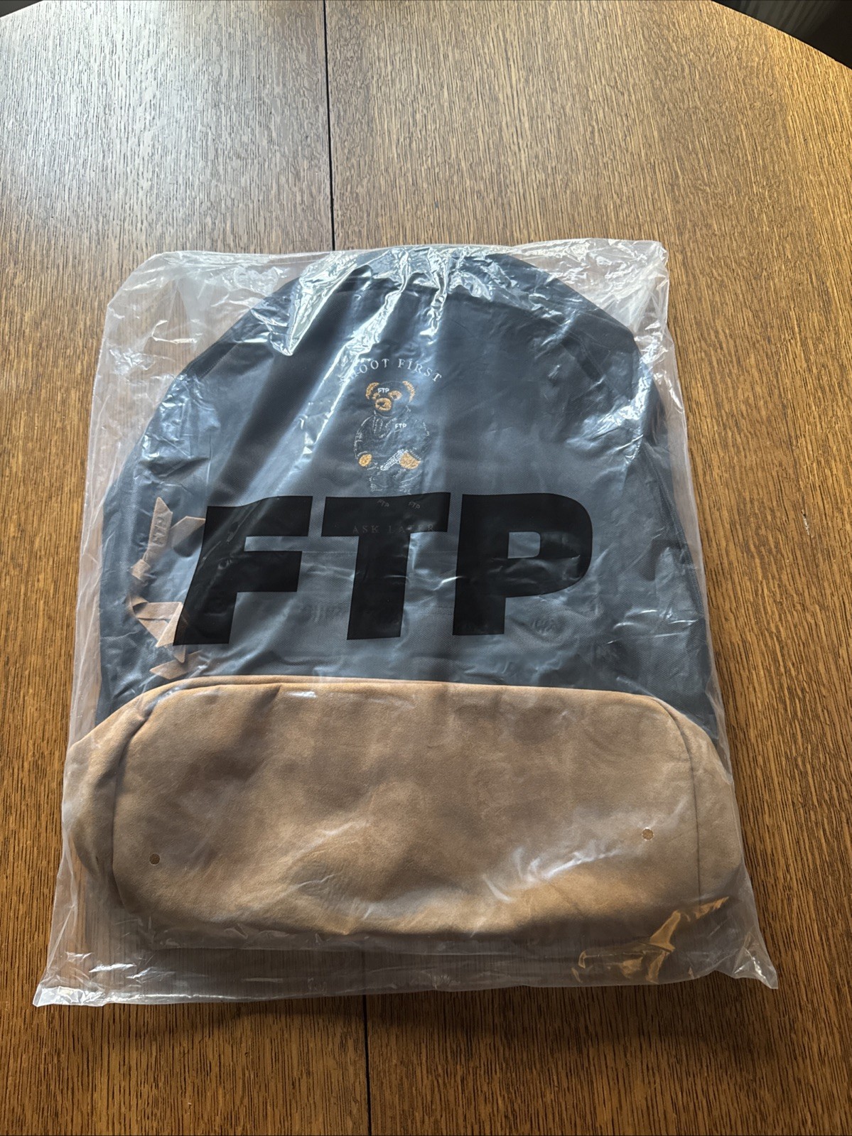FTP Bear Backpack (Black) Polo Bear Y2k Style Bag ‘Shoot First Ask Later’ 2026