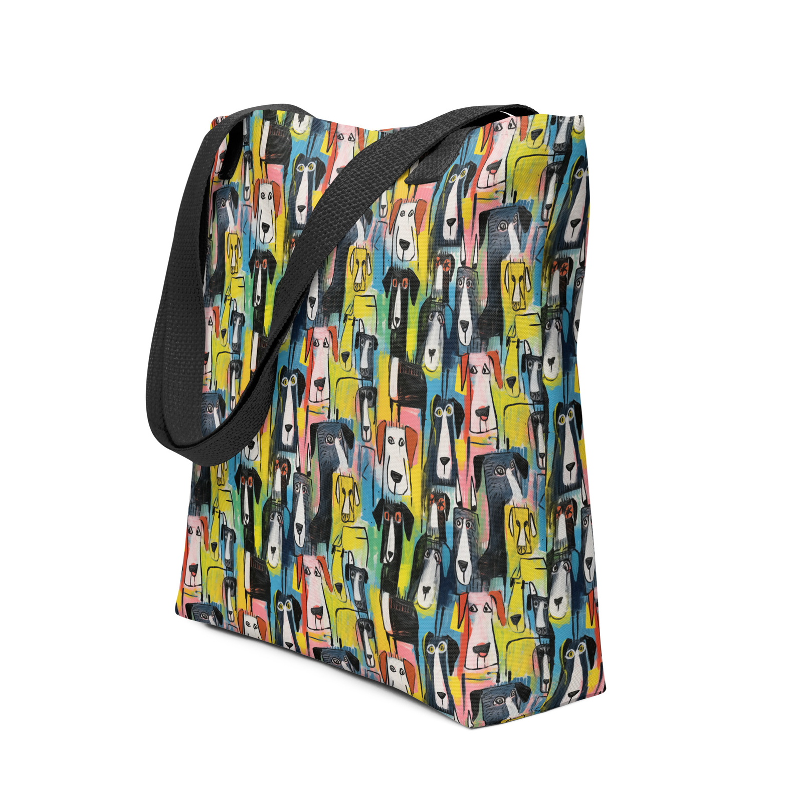 ART DOGS Tote Bag Gift for Her Artists and Dog Lovers Tote Art Brut Dogs 15″!