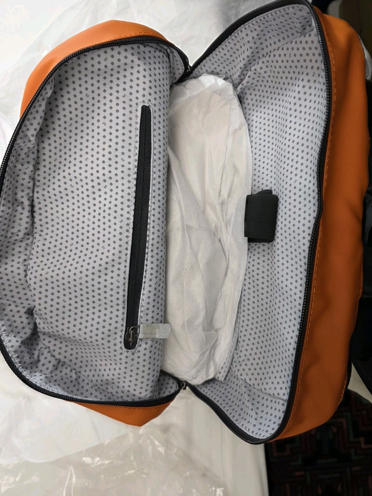Moleskine Nomad Medium Backpack — Striking Orange with Molded Black Base