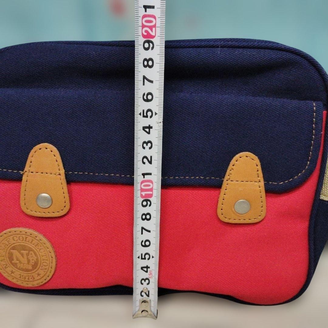 NAF NAF Shoulder Bag Navy Red Classic Retro Used