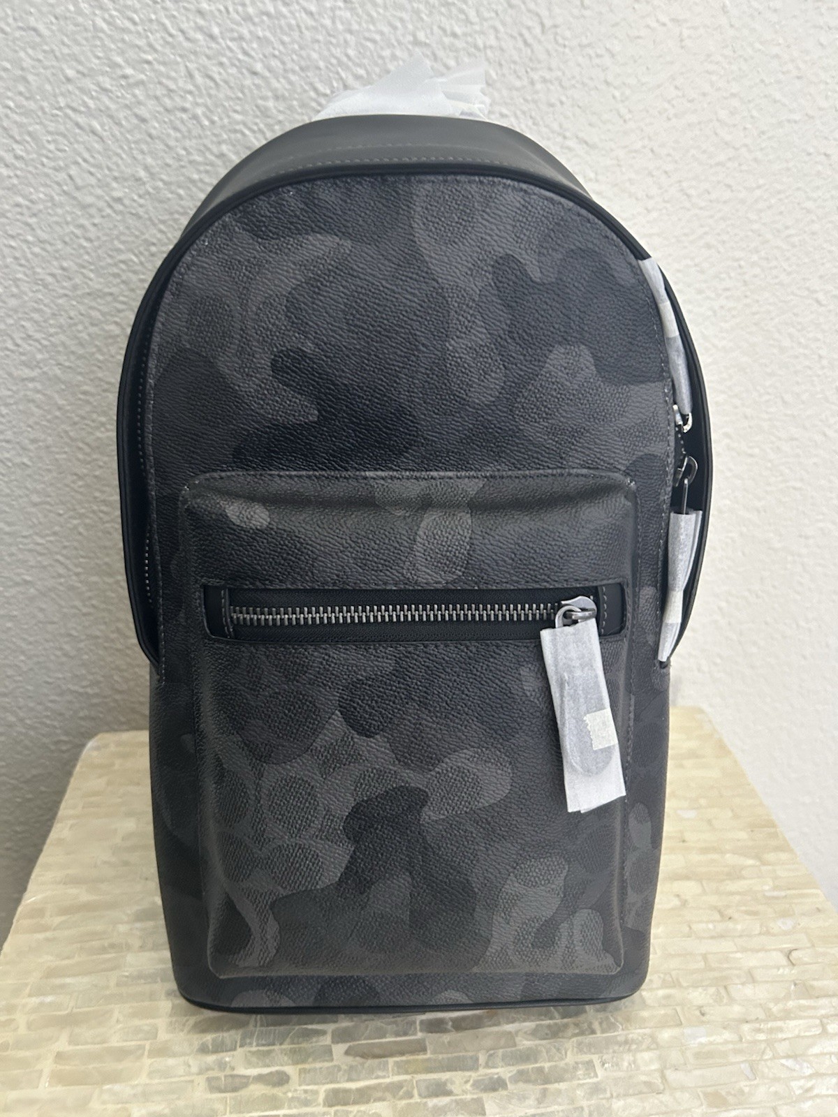 Coach Men’s West Pack In Signature Camo Print Gunmetal/Grey Multi CW312