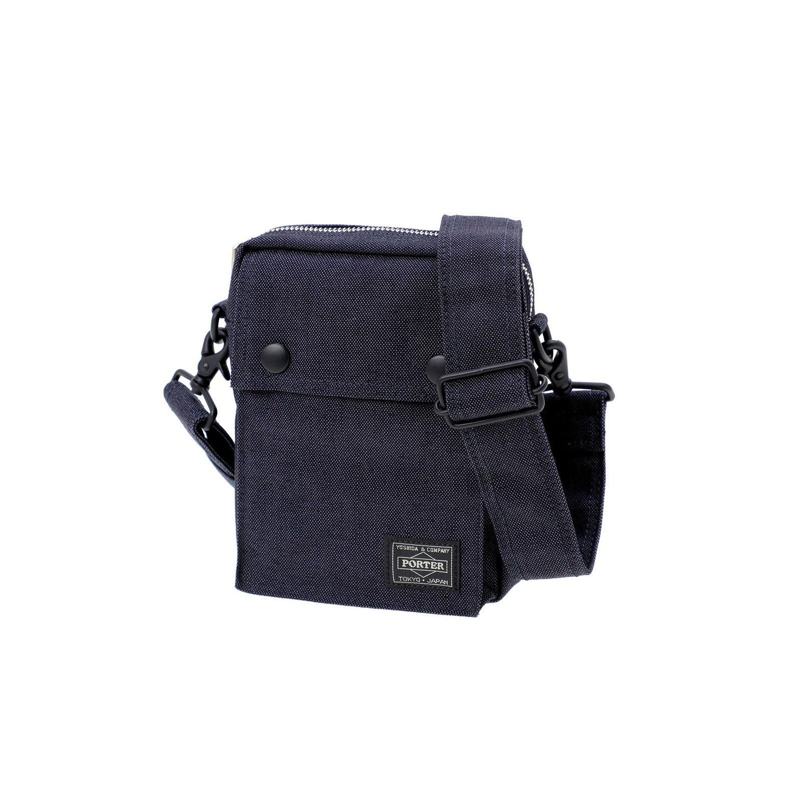PORTER Smoky Vertical Shoulder Bag, Shoulder Bag, Yoshida & Co., Navy