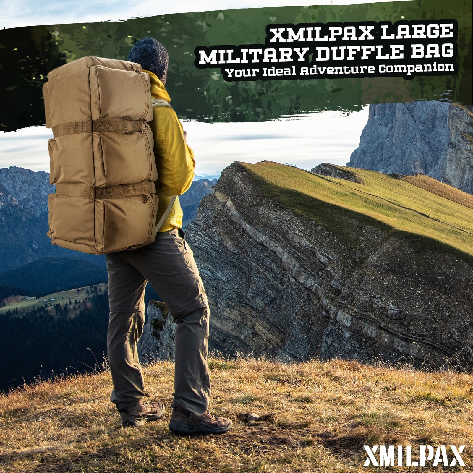 100L Large Military Duffle Bag Deployment Duffel Bag Sports Equipment Travel …