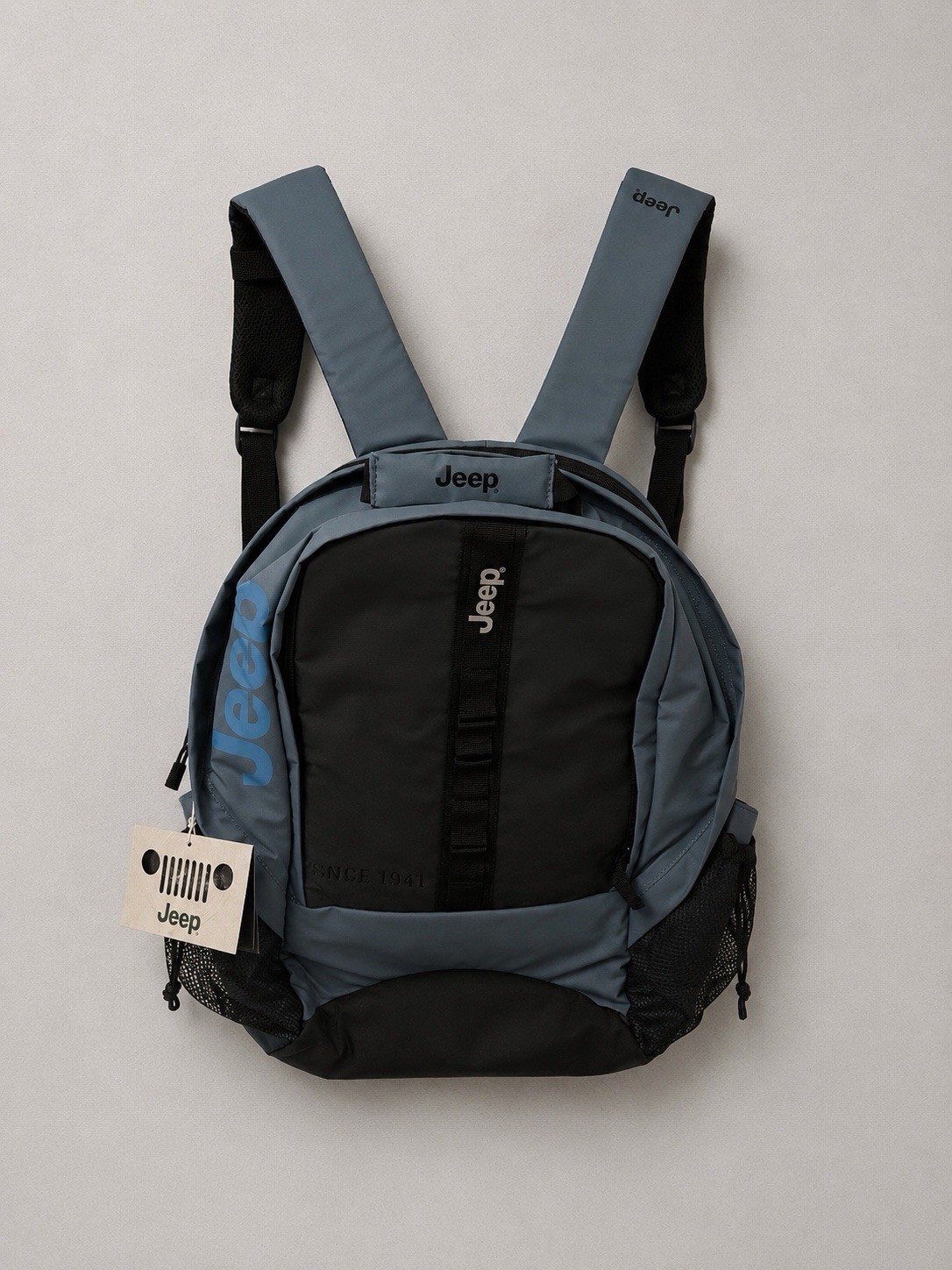Jeep Backpack Gray Black Laptop Travel School Bag NWT