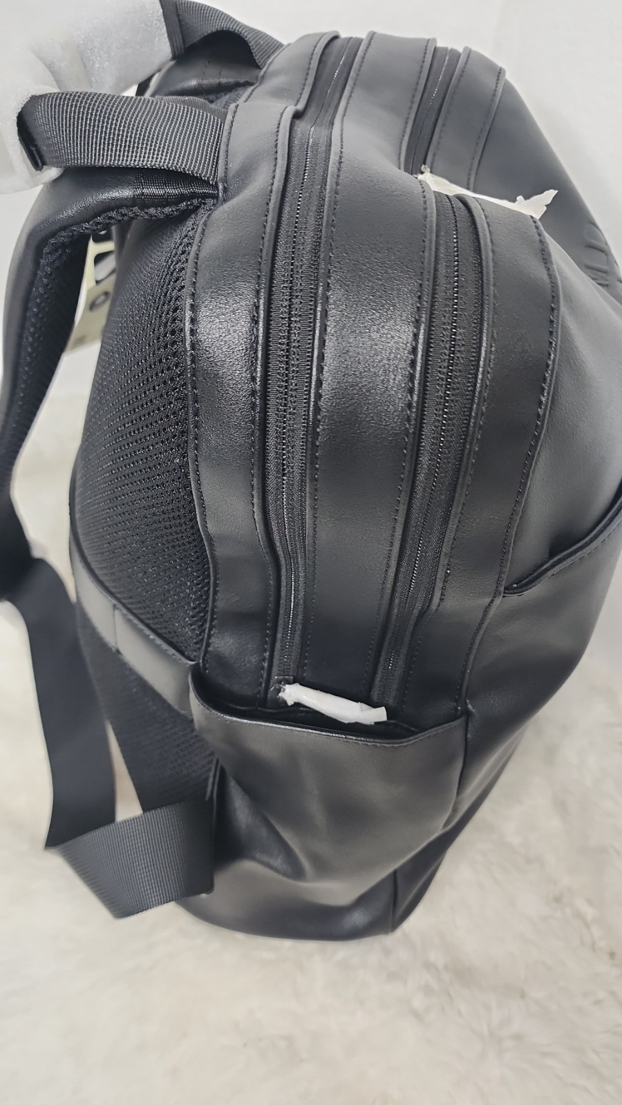 Moleskine Black Backpack Adjustable Strap Zip Closure Outer Pockets computer to