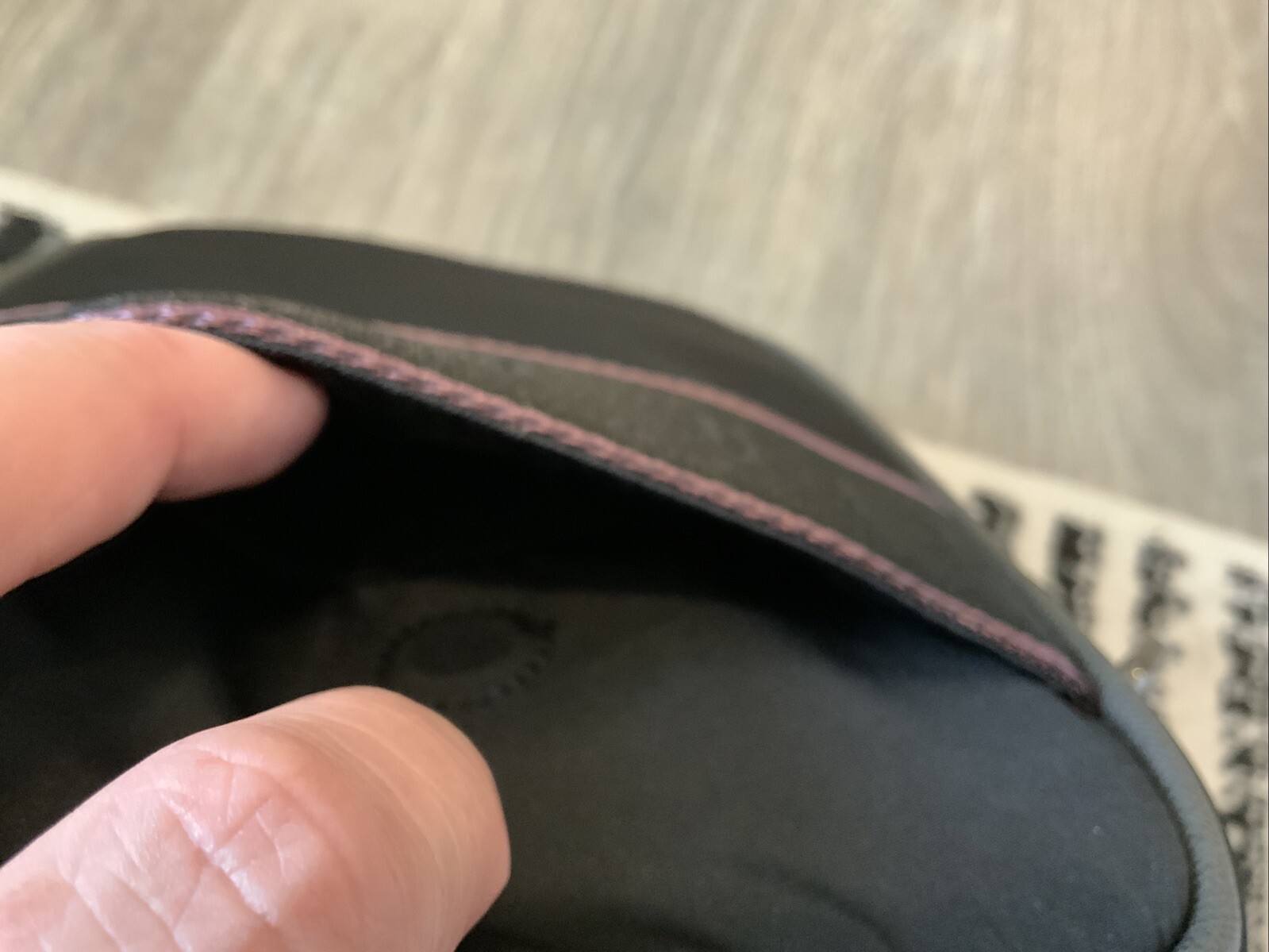Ted Baker London Satin Nylon Mini Flight Bag Black NWT Purple