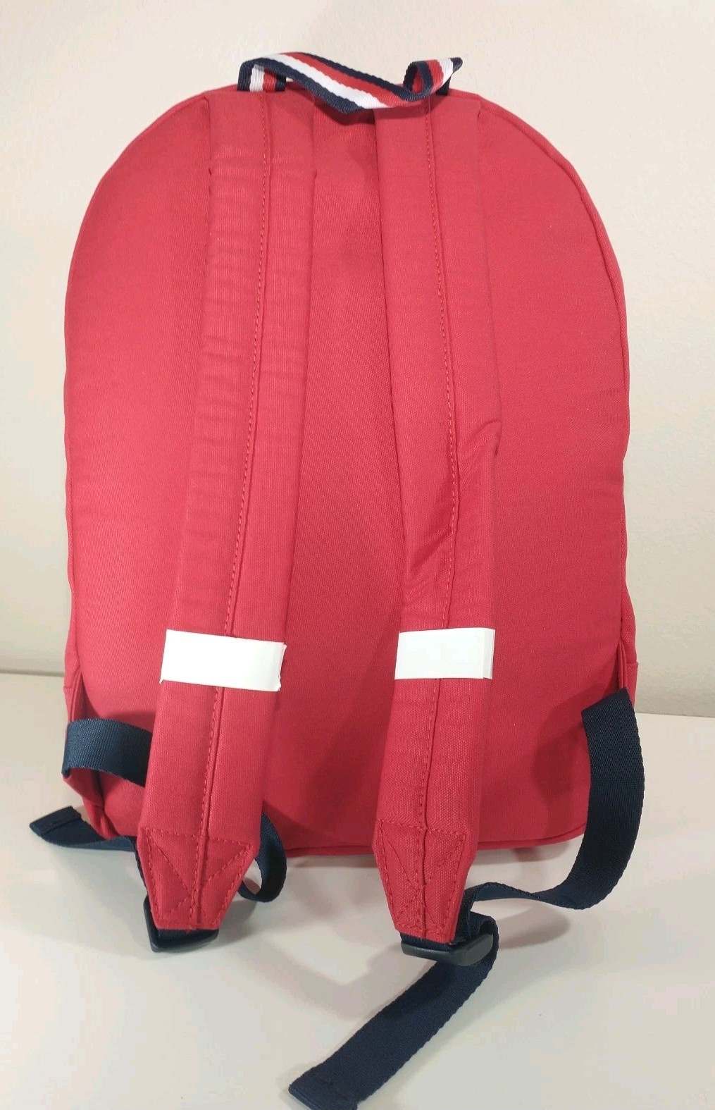 Tommy Hilfiger Jackson Canvas Backpack, Red Weekend Commuter Bag , N Without Tag