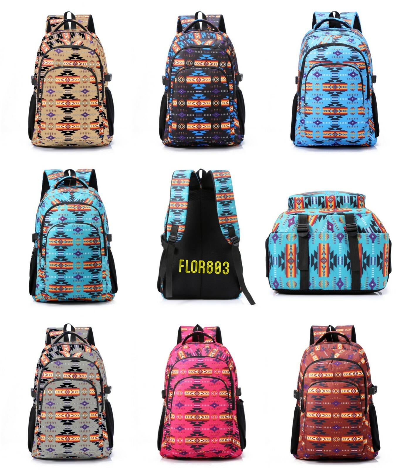 Southwest Native American Indian Backpack (School, Work, Travel)