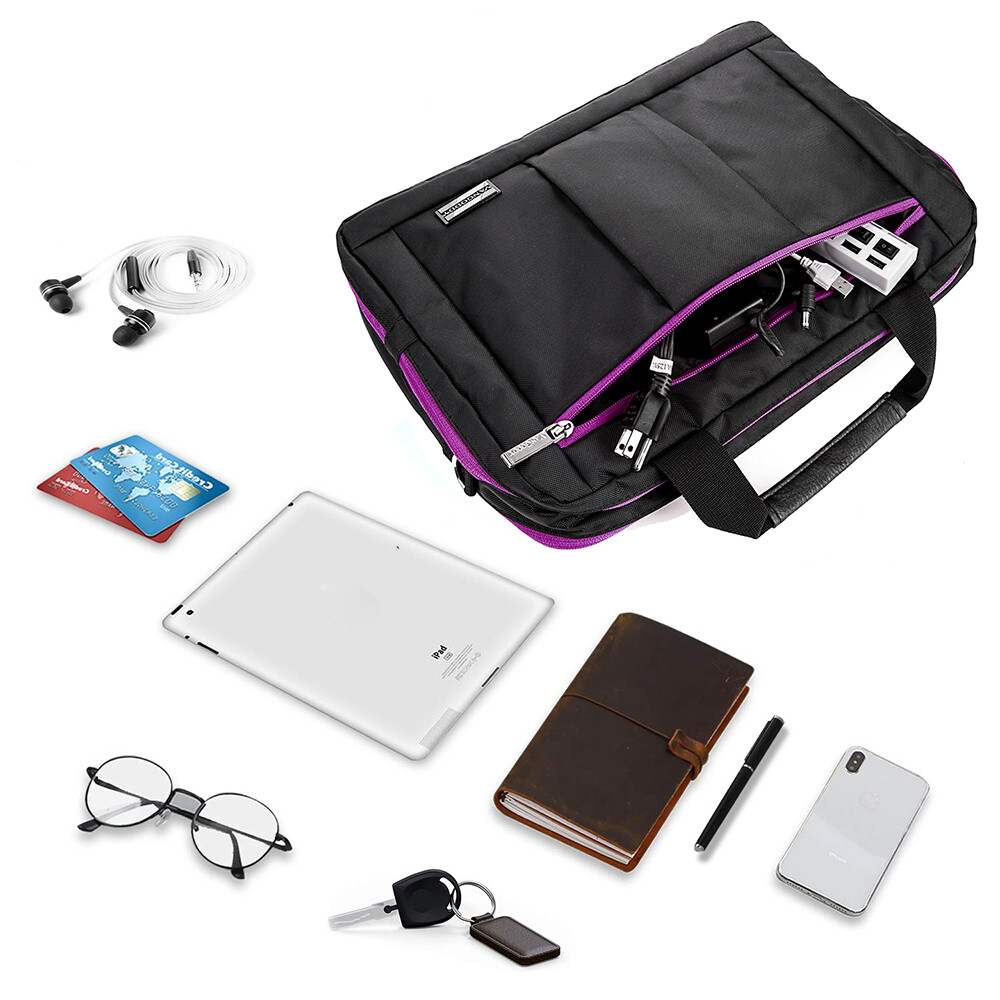 3In1 Black Nylon School Bag Laptop Case For 11″ 12″ Samsung Galaxy S9+ / Tab S8+