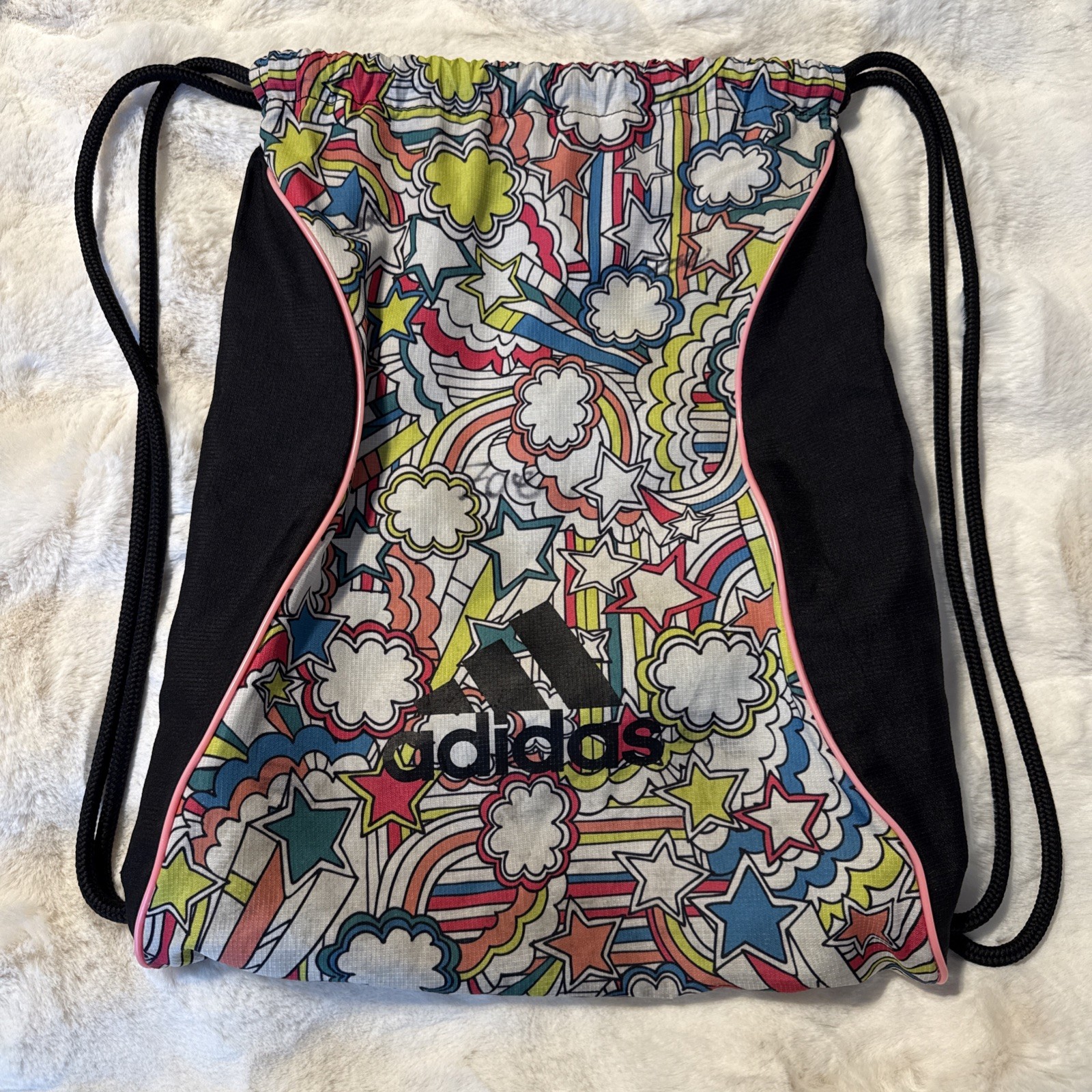 Adidas Ladies Sling Backpack Black / Green