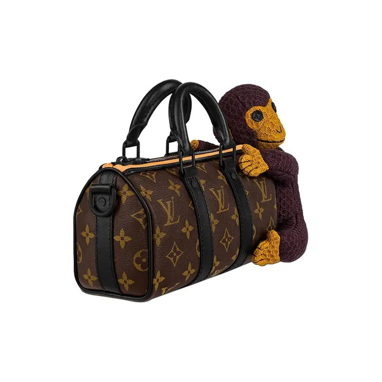 LOUIS VUITTON Keepall Monkey Bag Shoulder Handbag Nano Men’s 8.2×3.5×4.7 in
