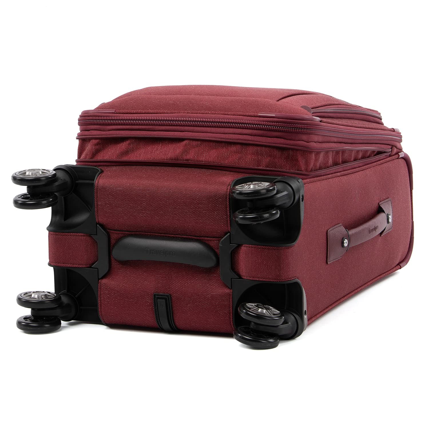 Travelpro Platinum Elite Softside Expandable Luggage, Red Carry On 21 Inch U8