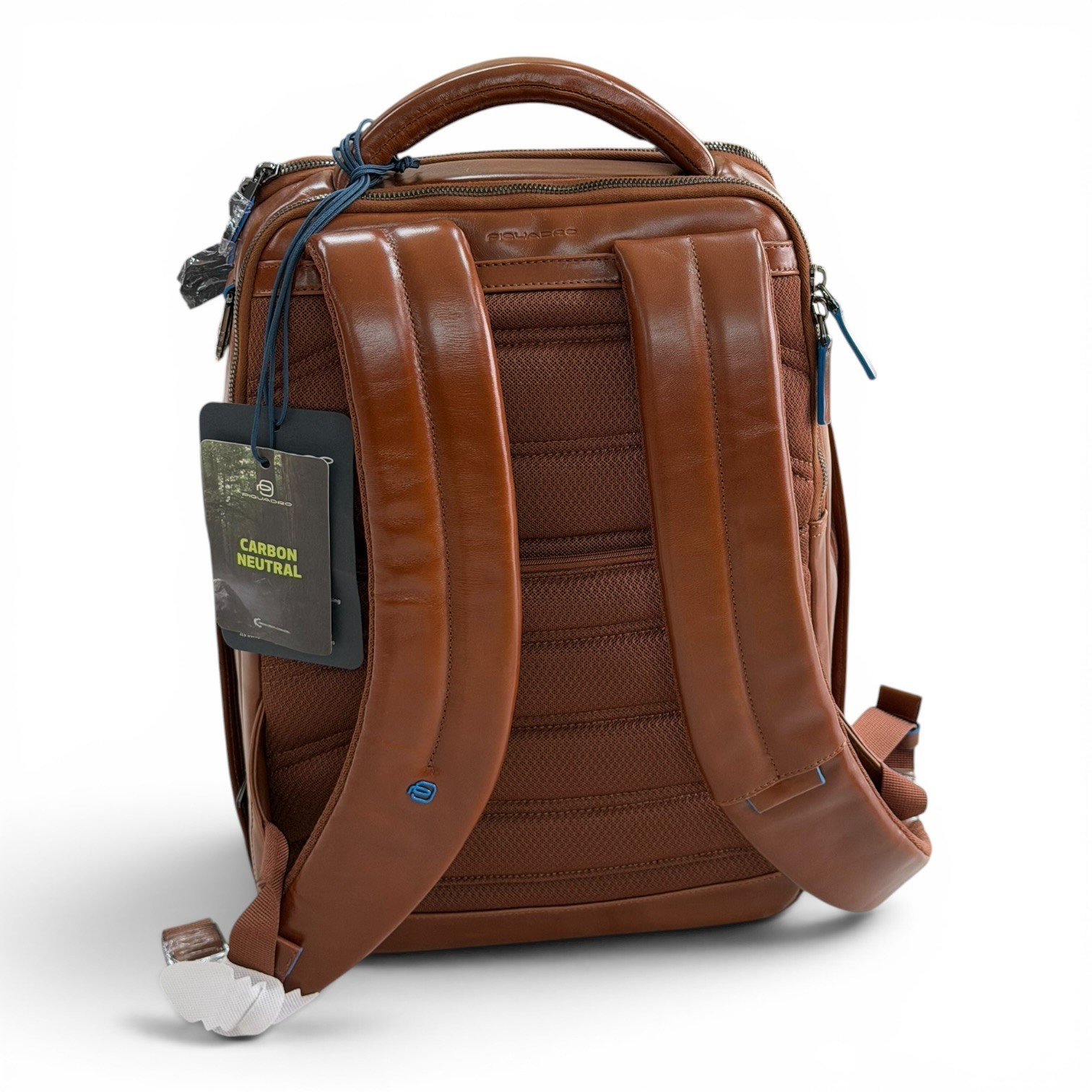 PIQUADRO men’s backpack leather backpack with computer made in Italy notebook