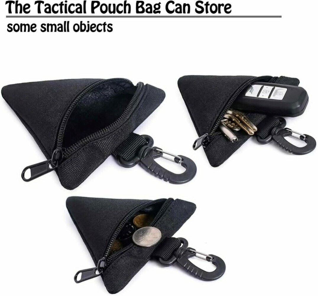 1/2/3 Pack Outdoor Triangular Sundry Bag Coin Pouch Purse Wallet Small Waist Bag