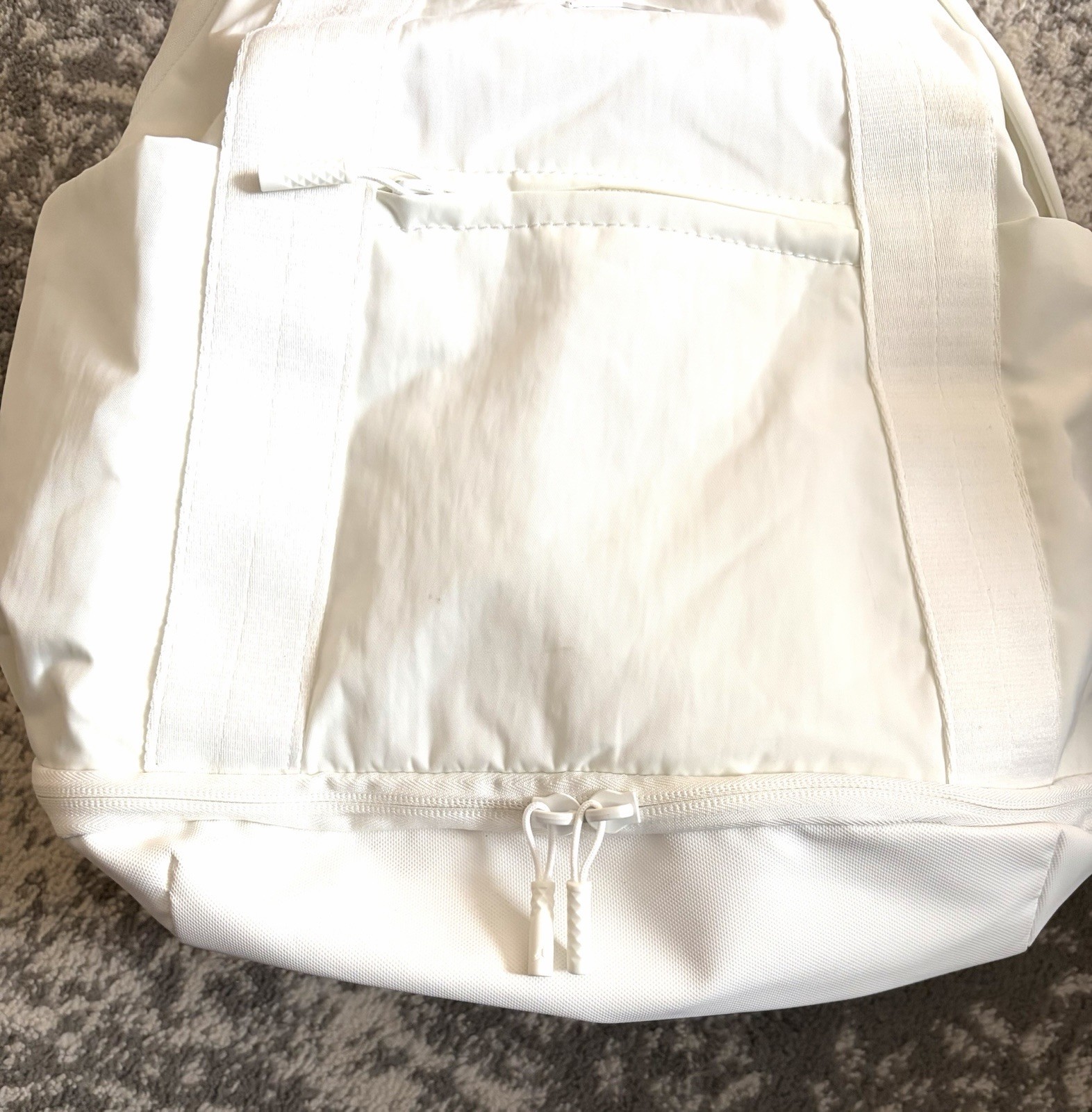 NIKE NEW! Jordan Alpha Backpack 28L Sail /cream/white, 15in Laptop, Shoe Garage