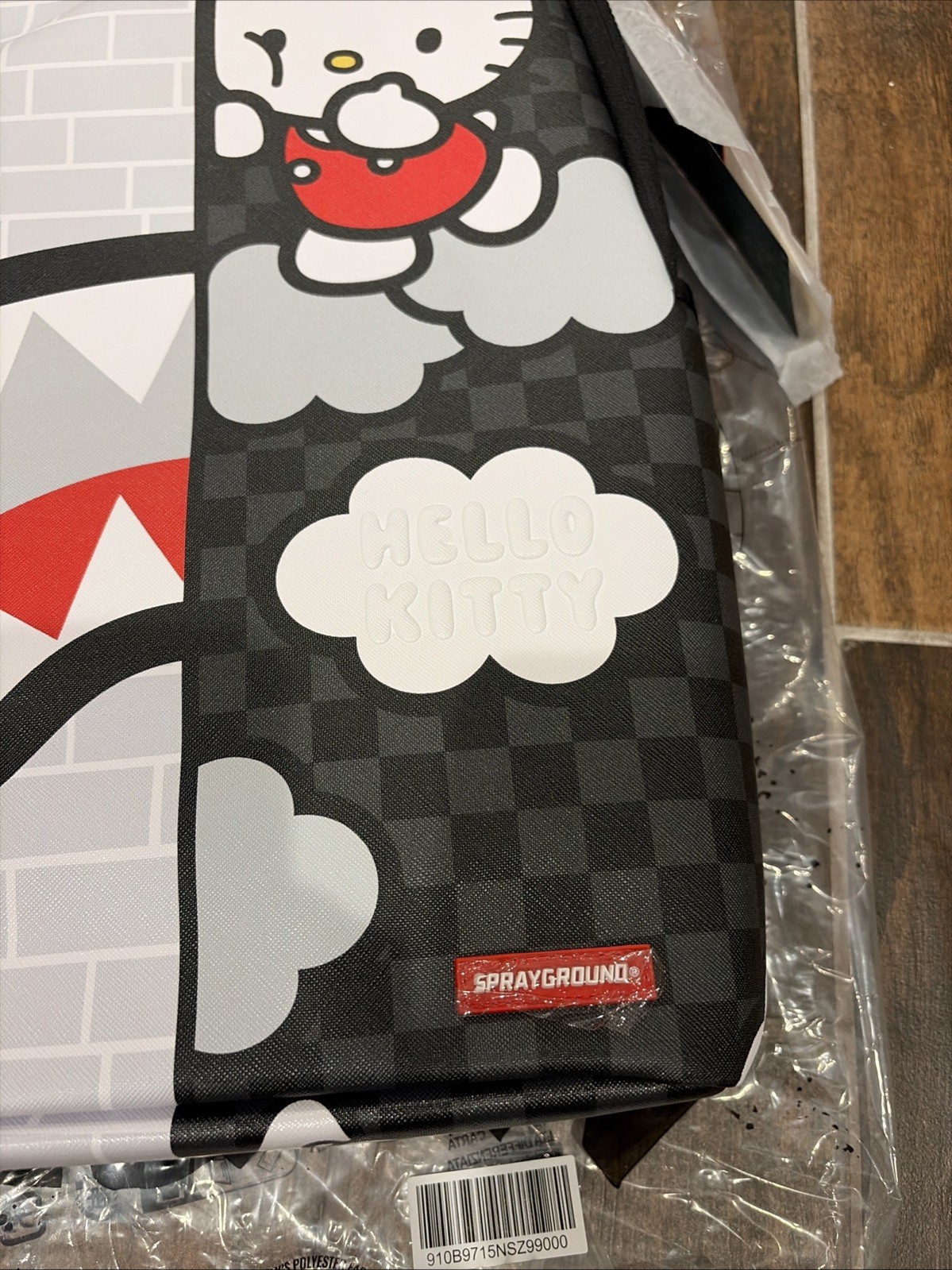 Sprayground Hello Kitty Brick Wall Split Backpack New Large School Backpack