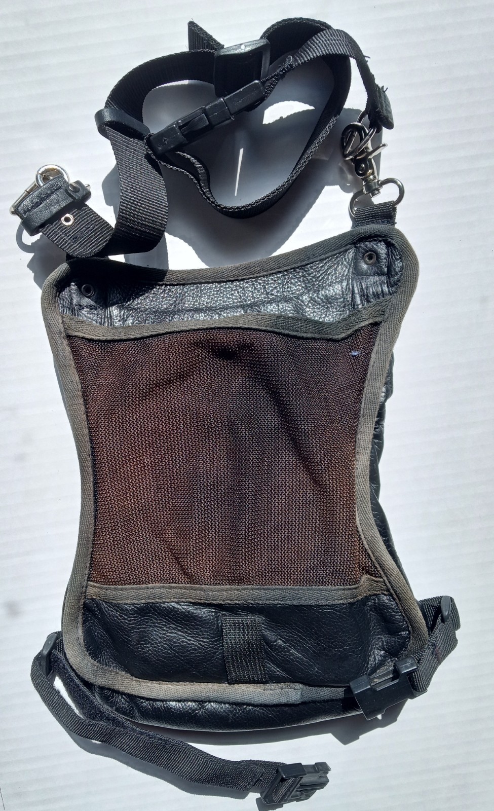 Milwaukee Cowhide Leather Conceal & Carry Waist Belt Thigh Bag Black