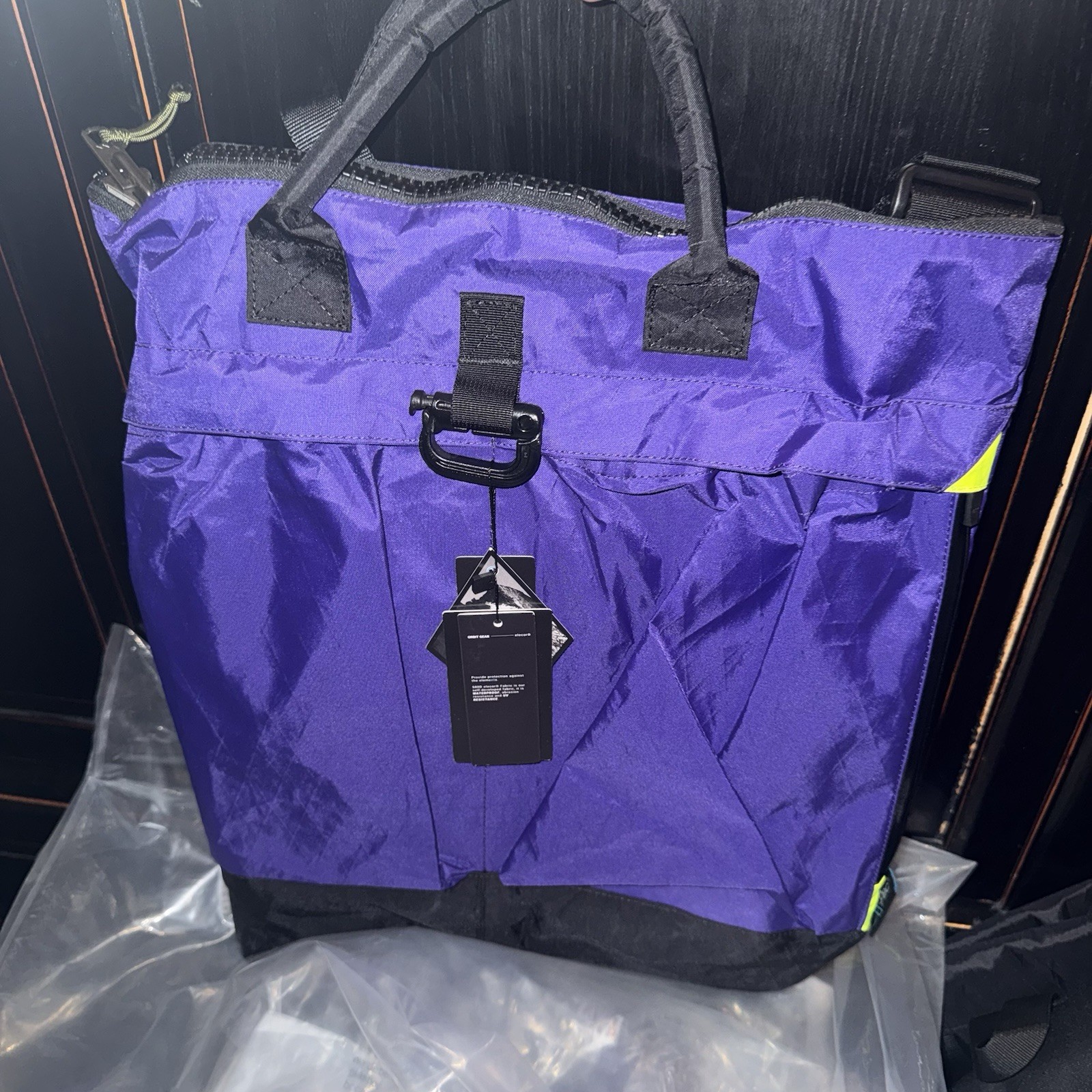 Orbitgear helmet bag tote RARE evangelion purple NEW crossbody xpac